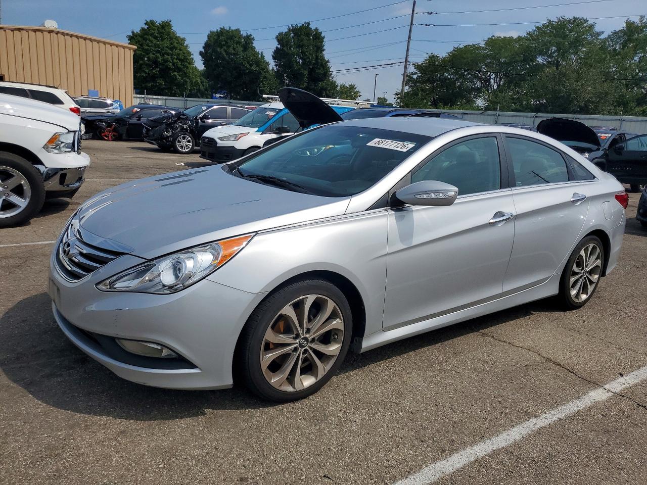 2014 Hyundai Sonata Se Серебряный vin: 5NPEC4AC8EH868111