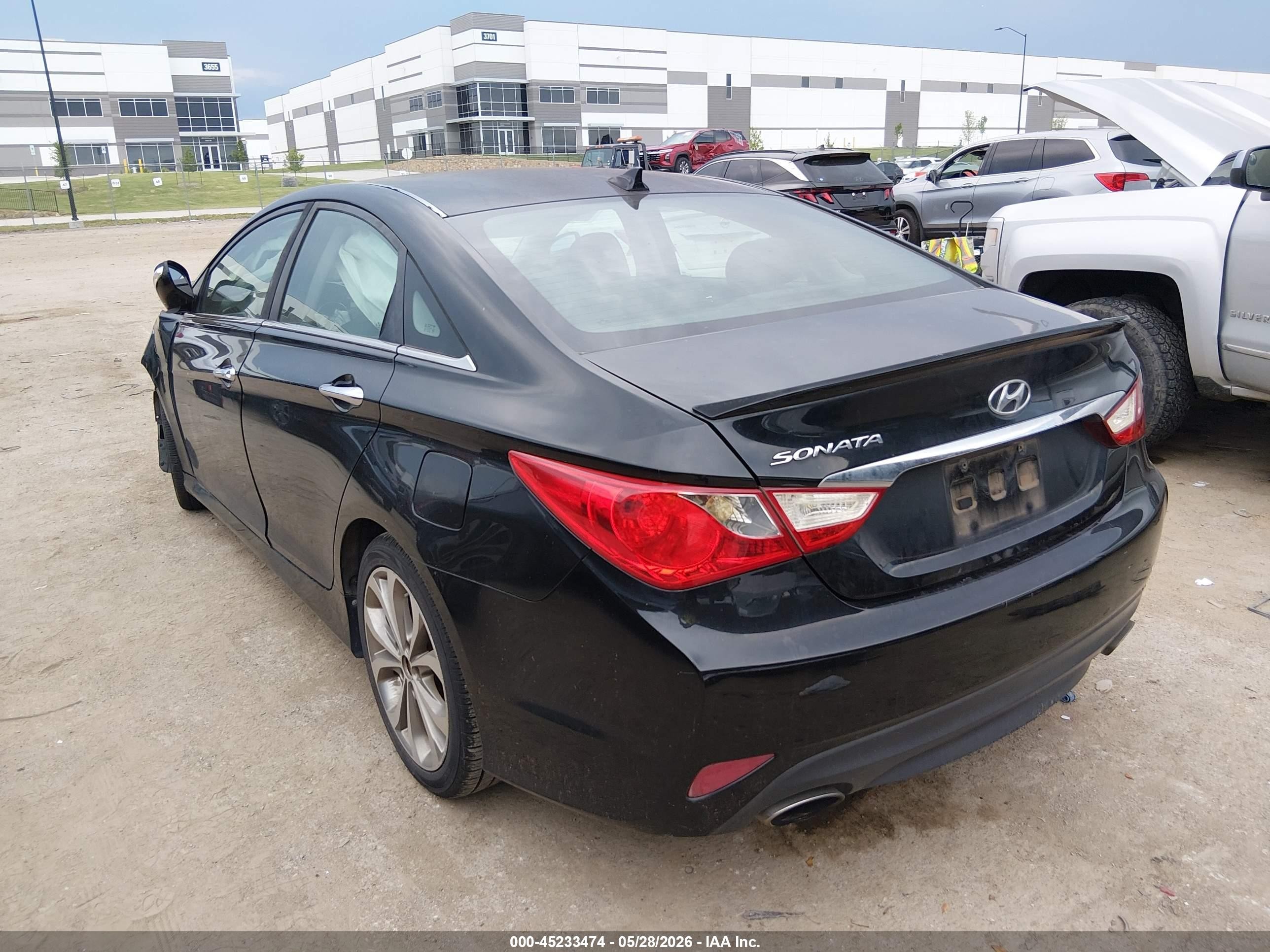2014 Hyundai Sonata Se Black vin: 5NPEC4AC8EH868674