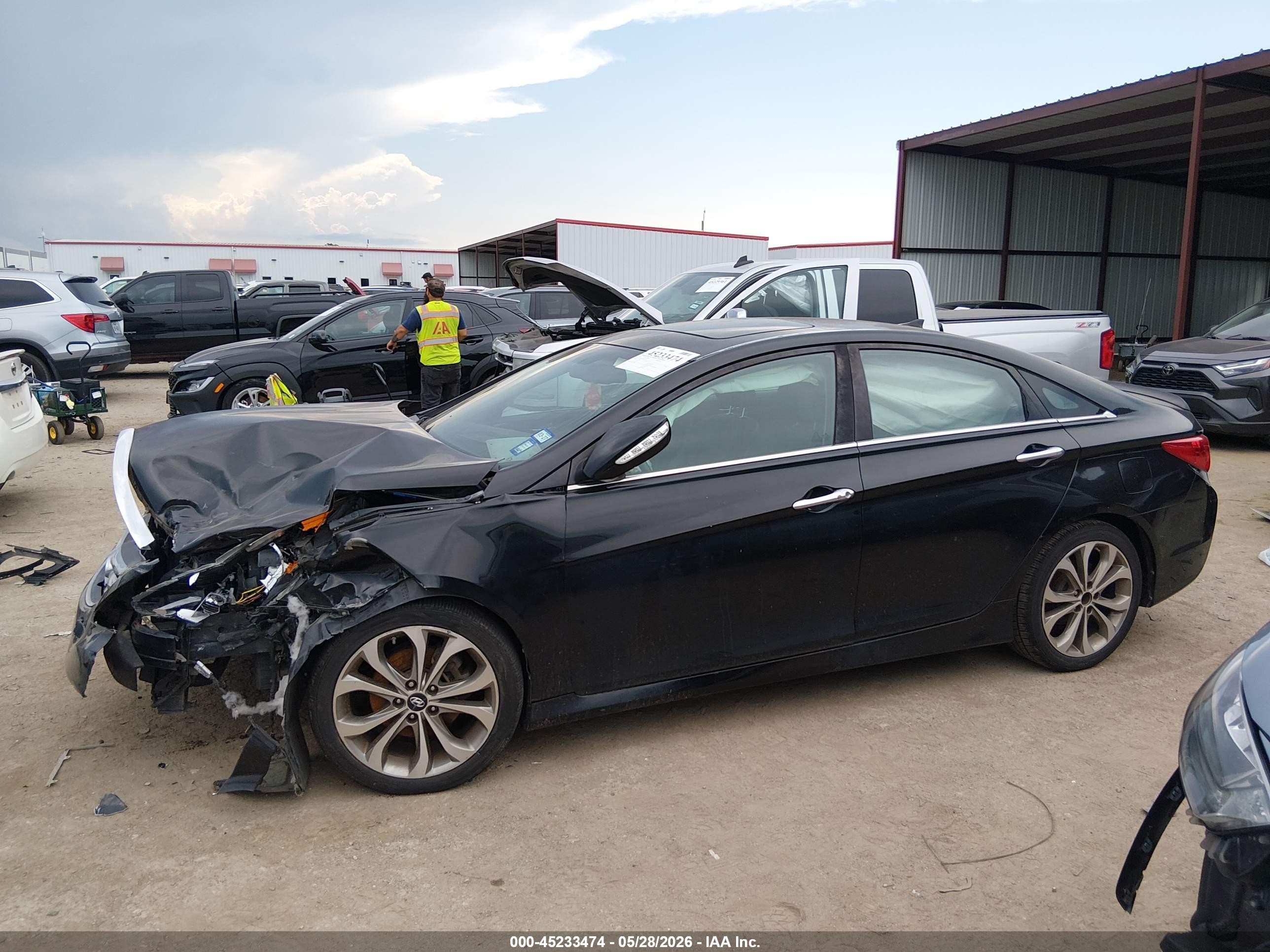2014 Hyundai Sonata Se Black vin: 5NPEC4AC8EH868674