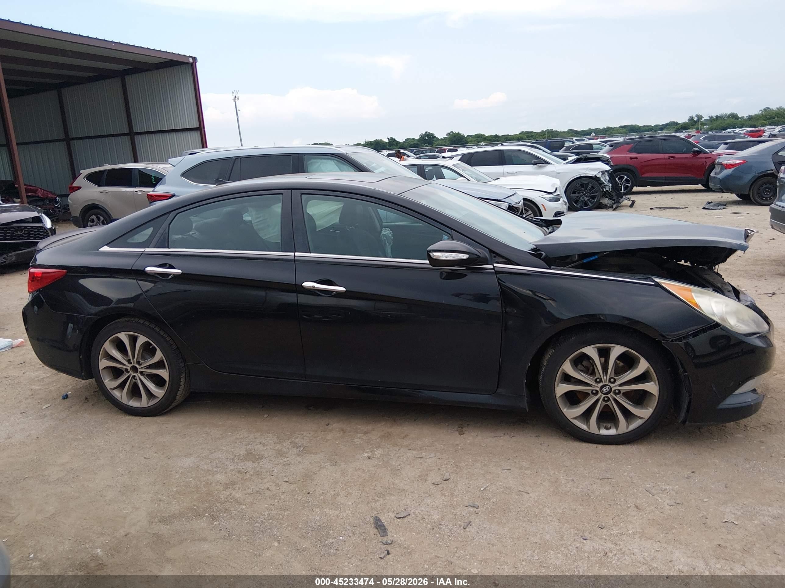 2014 Hyundai Sonata Se Black vin: 5NPEC4AC8EH868674