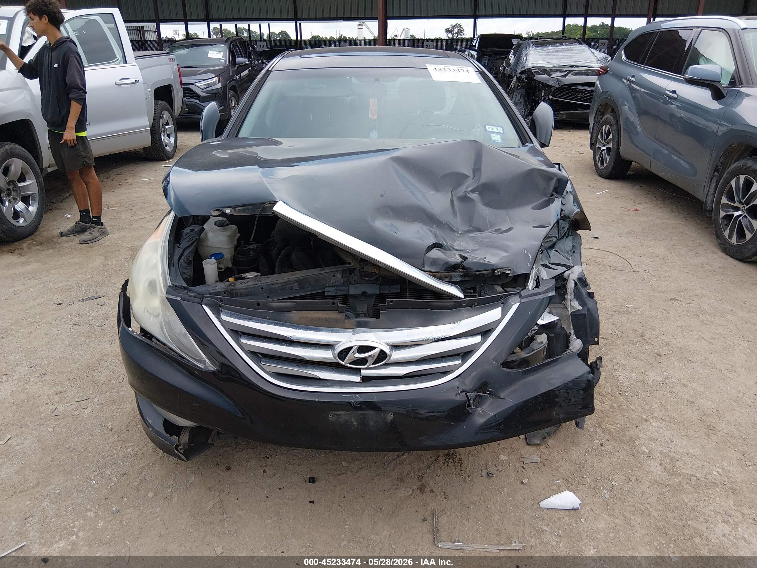 2014 Hyundai Sonata Se Black vin: 5NPEC4AC8EH868674