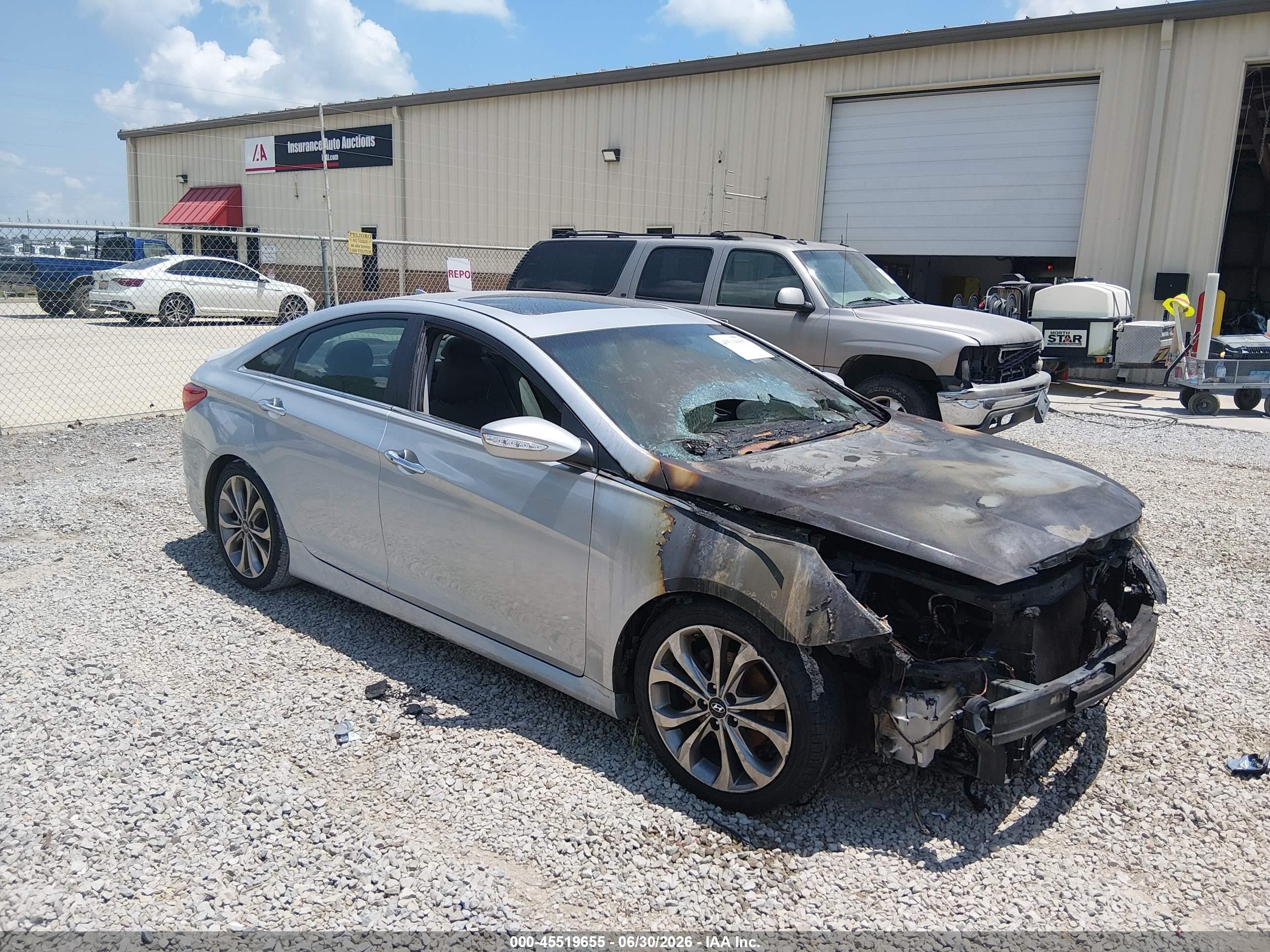 2014 Hyundai Sonata Se Silver vin: 5NPEC4AC8EH897155