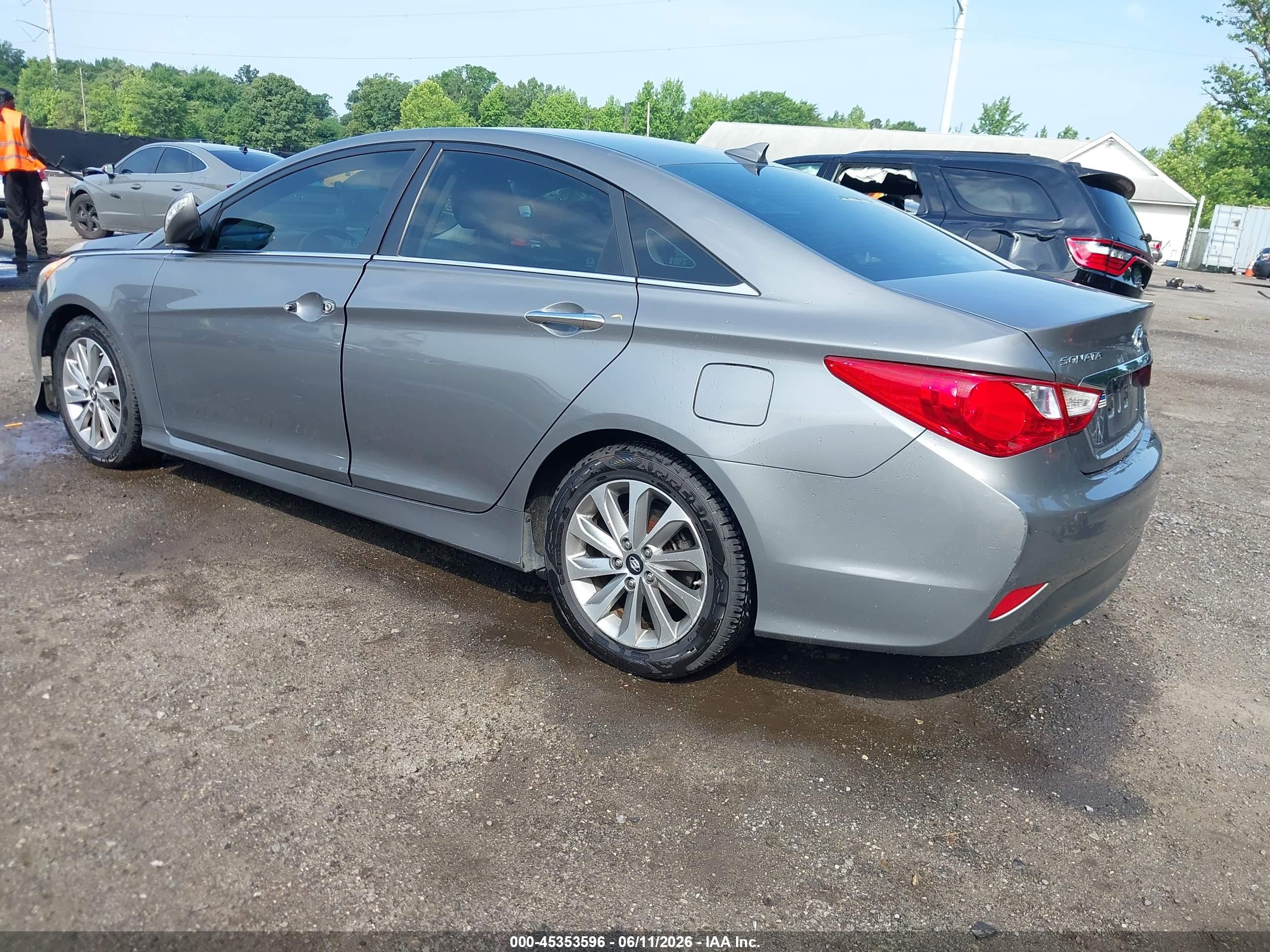2014 Hyundai Sonata Limited Gray vin: 5NPEC4AC8EH900782