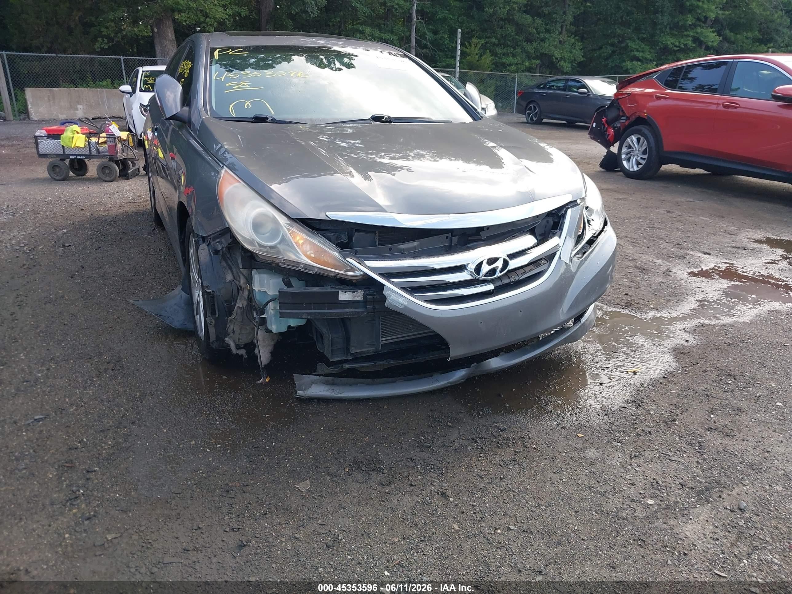2014 Hyundai Sonata Limited Gray vin: 5NPEC4AC8EH900782