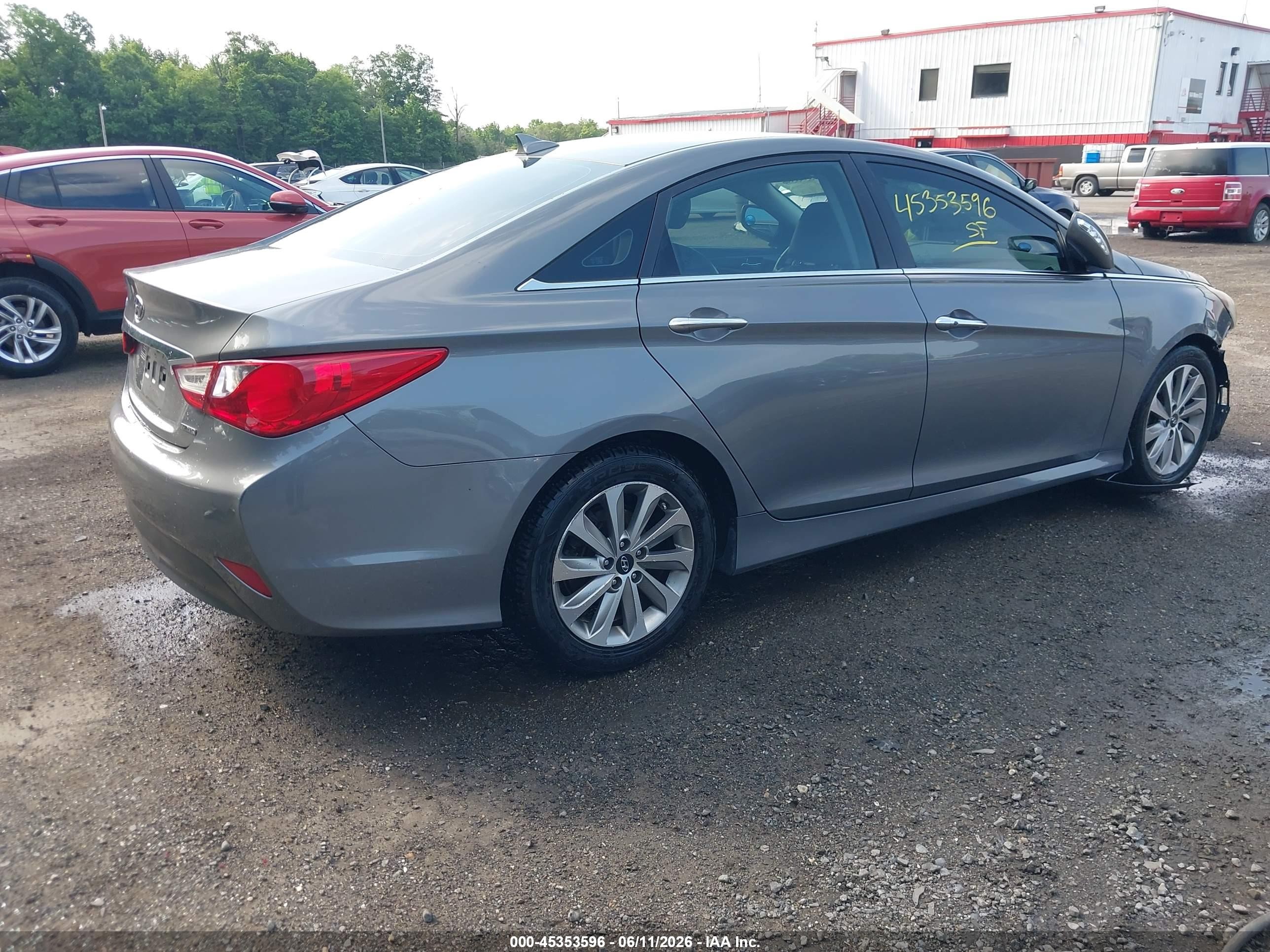 2014 Hyundai Sonata Limited Gray vin: 5NPEC4AC8EH900782