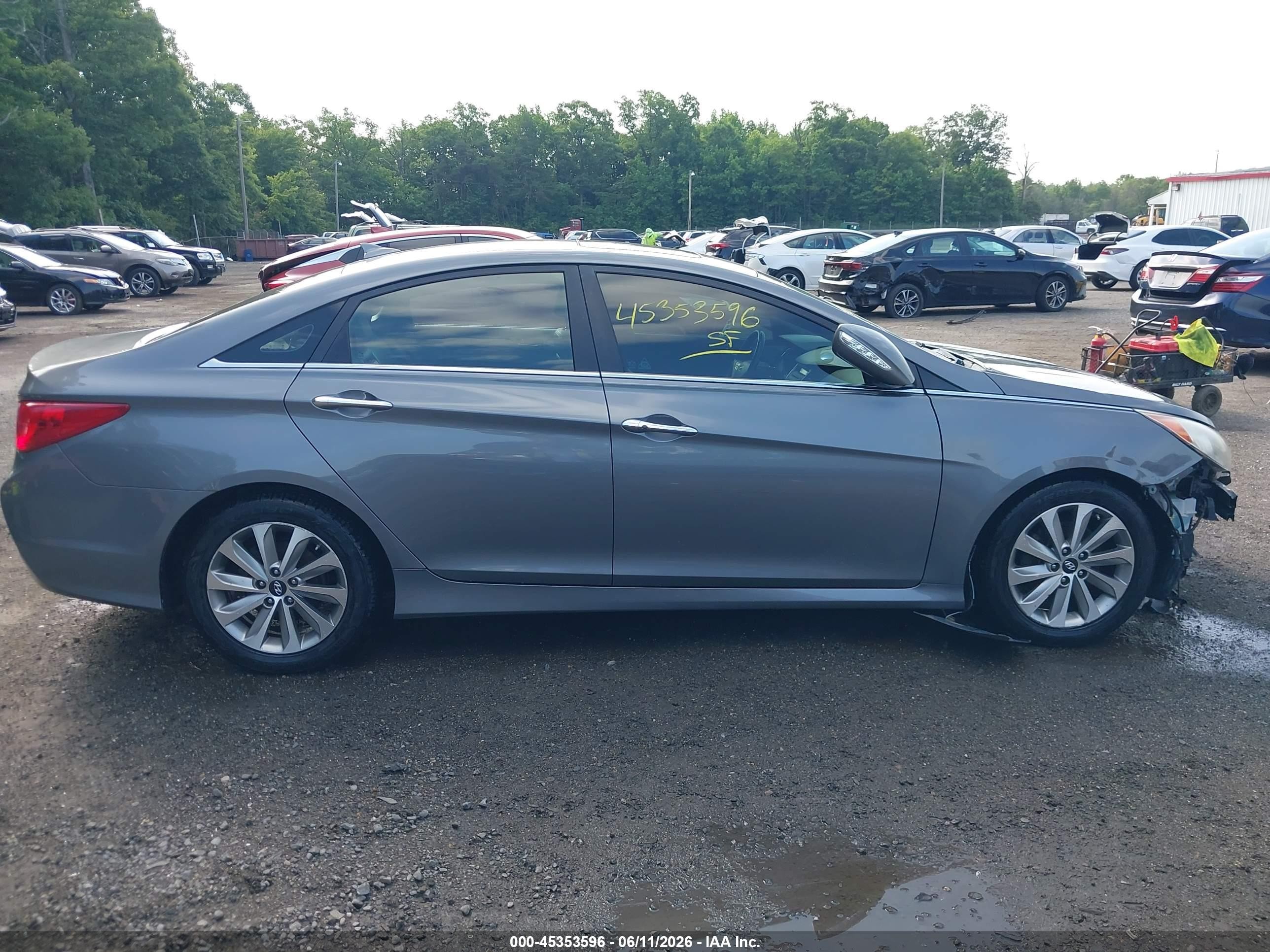 2014 Hyundai Sonata Limited Gray vin: 5NPEC4AC8EH900782