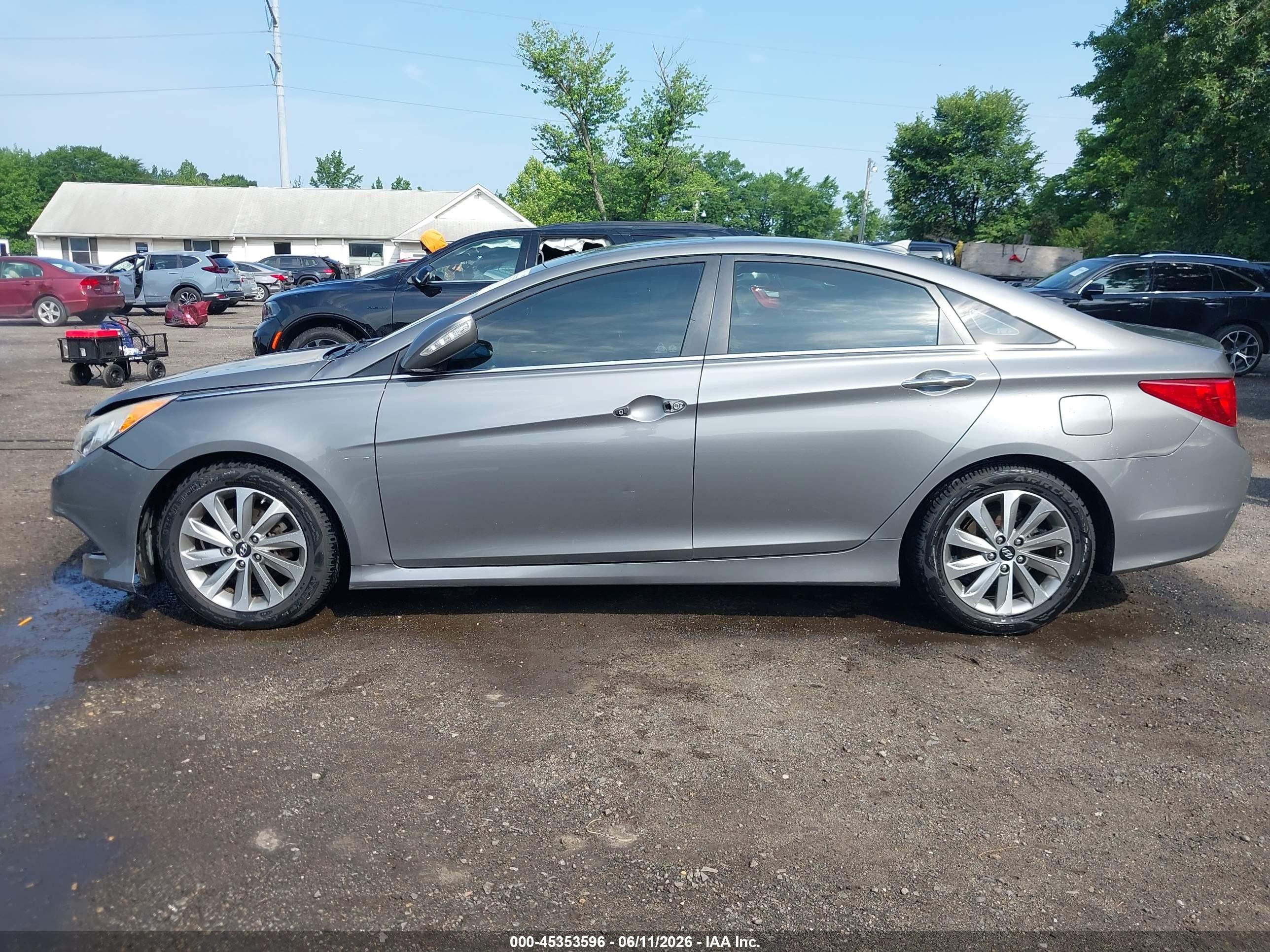 2014 Hyundai Sonata Limited Gray vin: 5NPEC4AC8EH900782