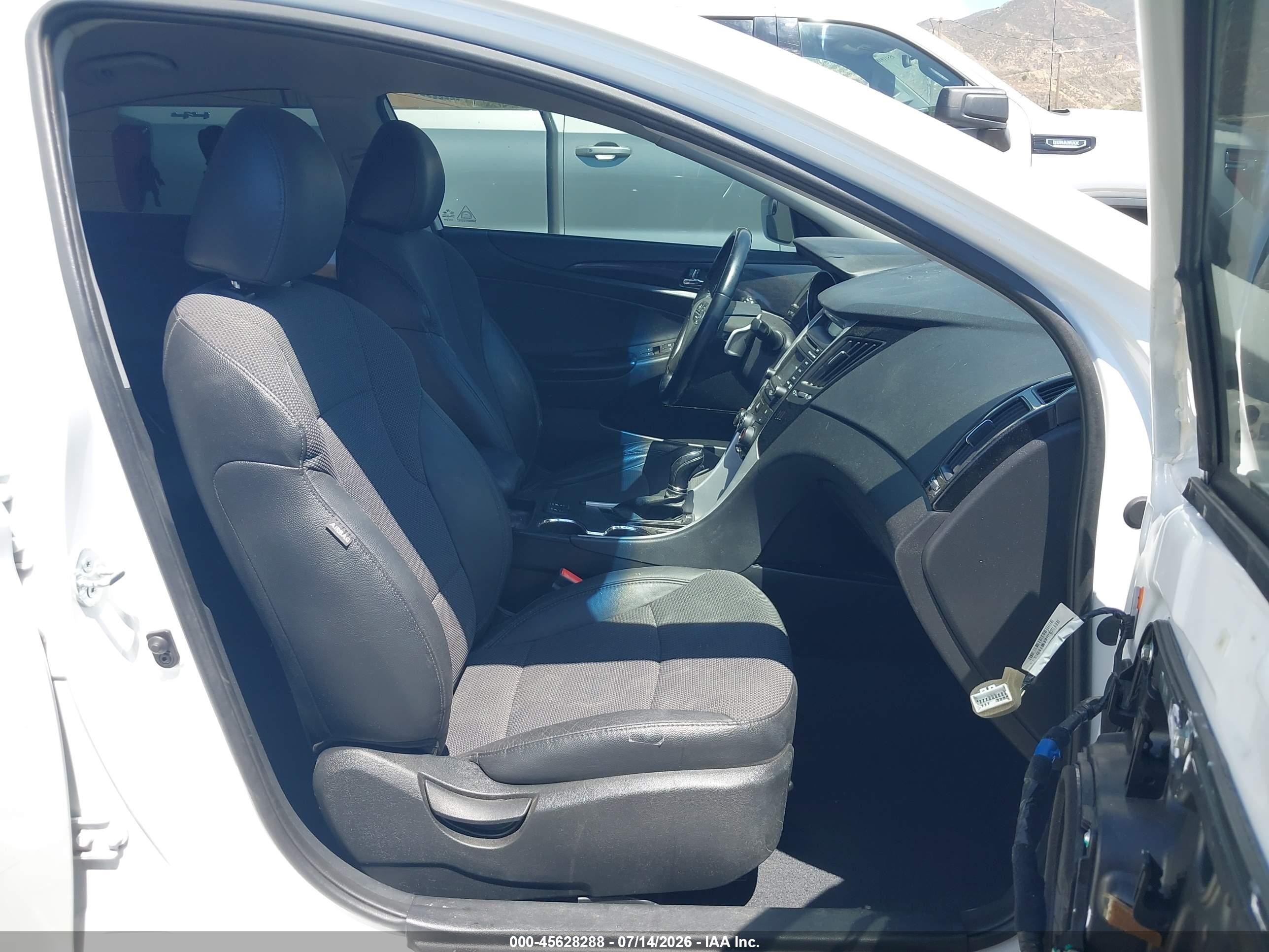 2014 Hyundai Sonata Se White vin: 5NPEC4AC8EH914195