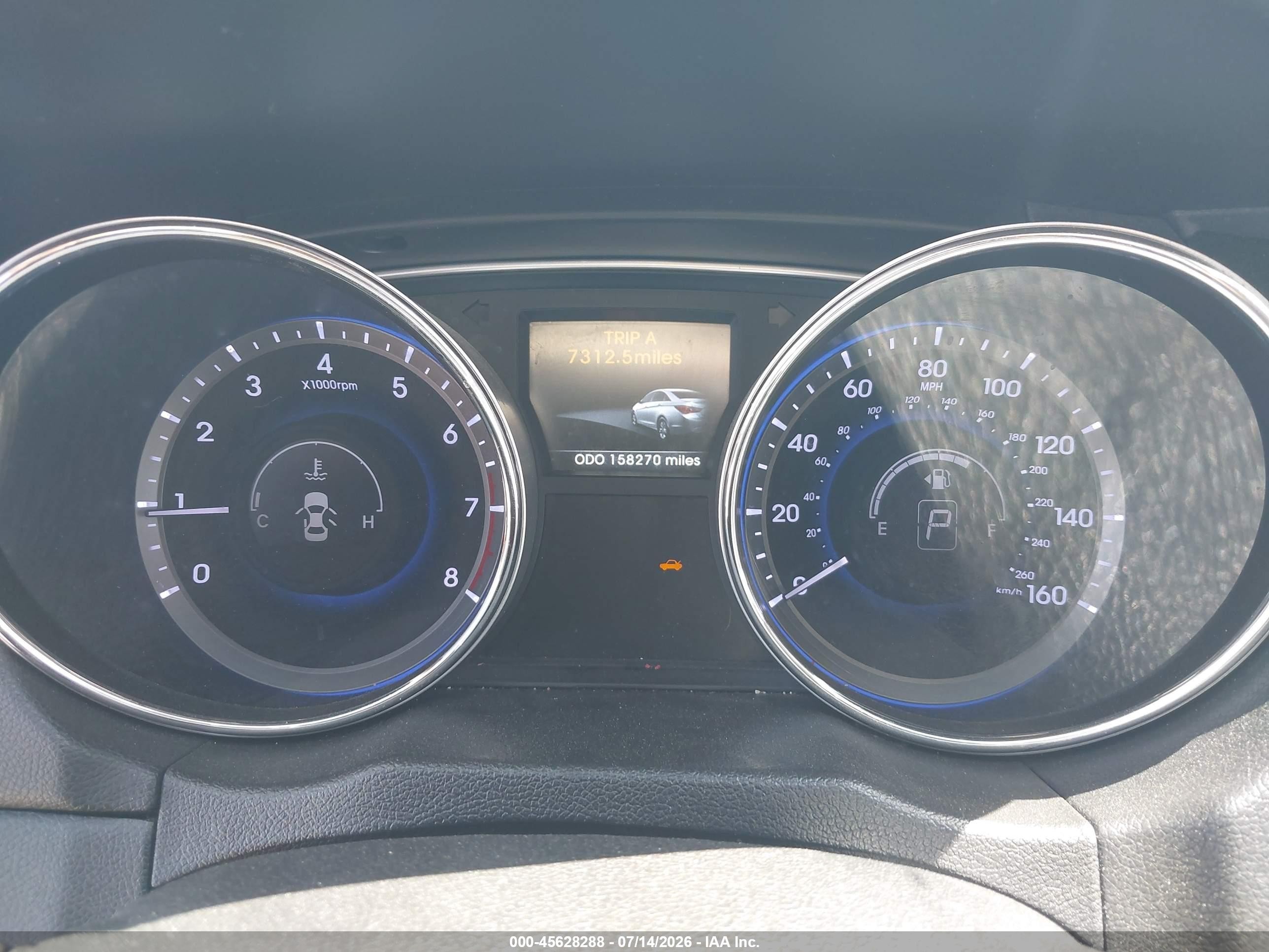 2014 Hyundai Sonata Se White vin: 5NPEC4AC8EH914195