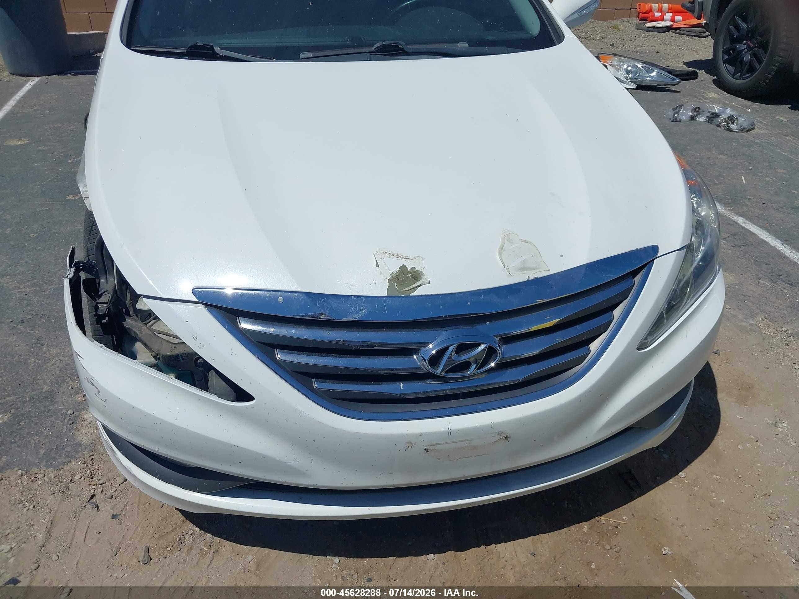 2014 Hyundai Sonata Se White vin: 5NPEC4AC8EH914195