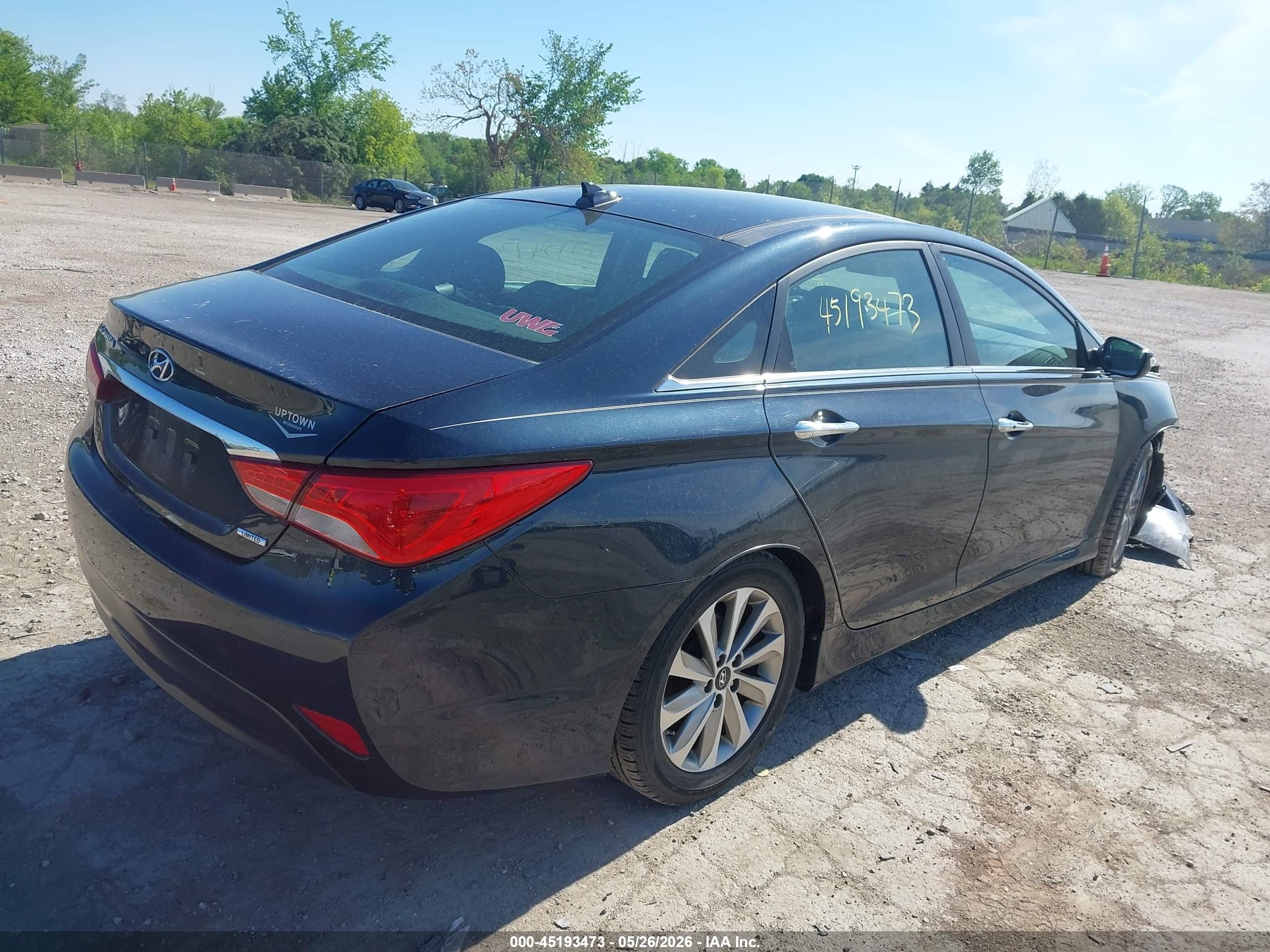 2014 Hyundai Sonata Limited Black vin: 5NPEC4AC8EH929537