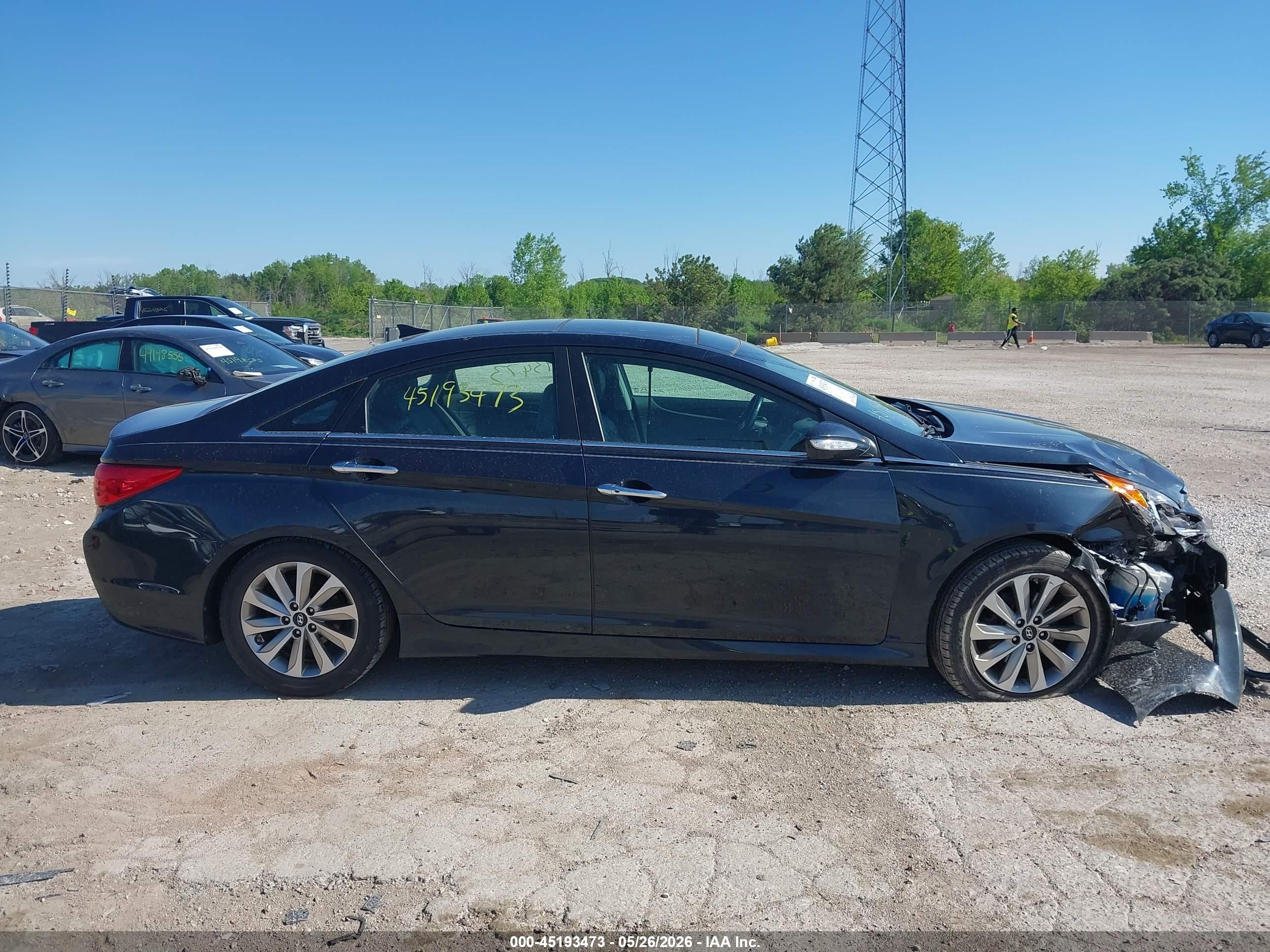 2014 Hyundai Sonata Limited Black vin: 5NPEC4AC8EH929537