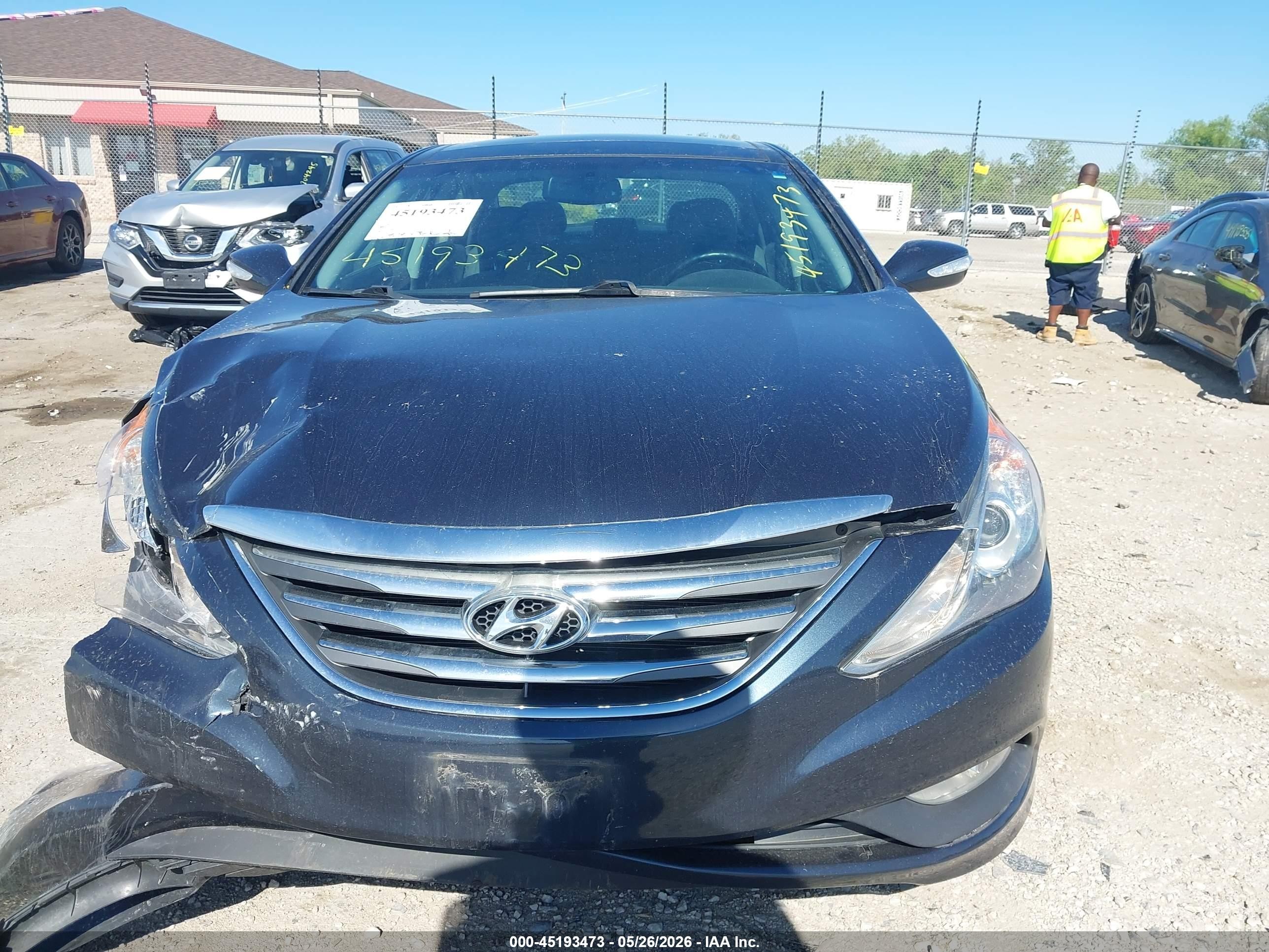 2014 Hyundai Sonata Limited Black vin: 5NPEC4AC8EH929537