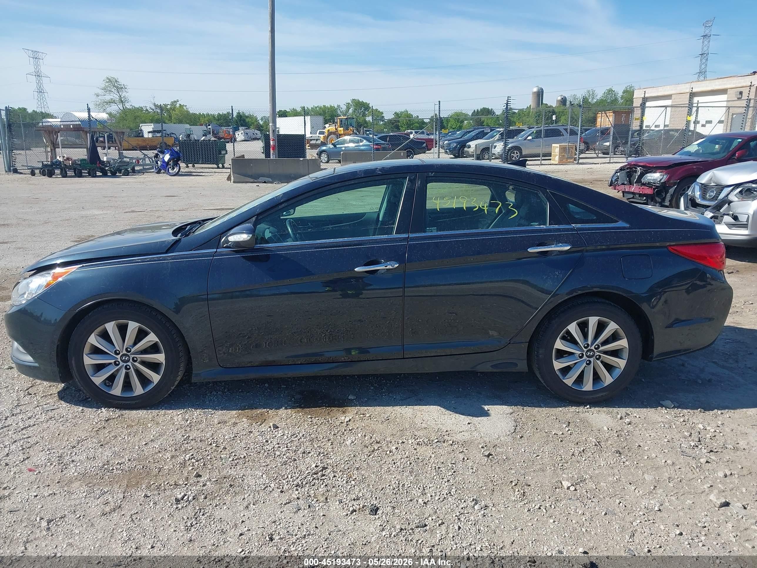2014 Hyundai Sonata Limited Black vin: 5NPEC4AC8EH929537