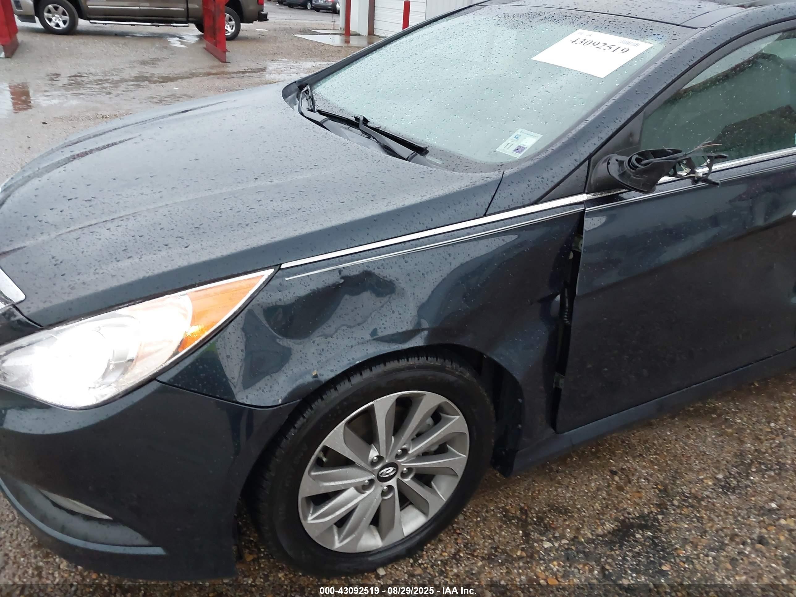 2014 Hyundai Sonata Limited Dark Blue vin: 5NPEC4AC8EH939243