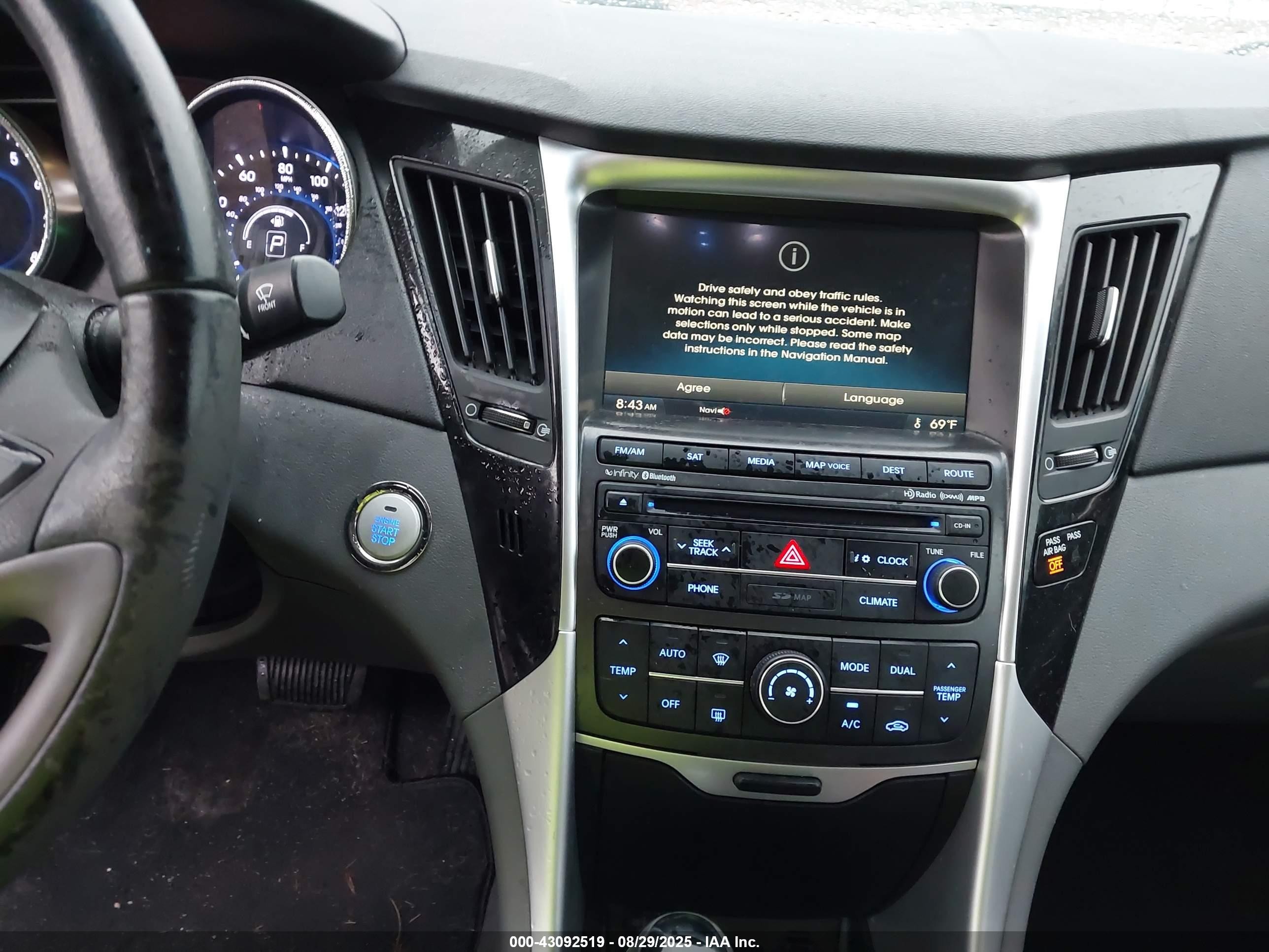 2014 Hyundai Sonata Limited Dark Blue vin: 5NPEC4AC8EH939243