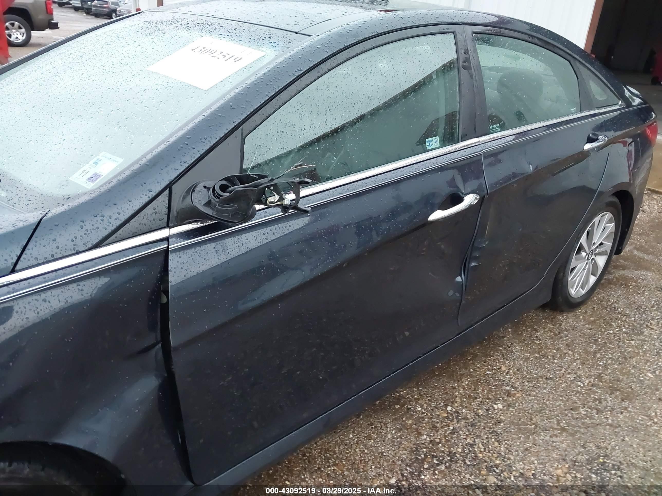 2014 Hyundai Sonata Limited Dark Blue vin: 5NPEC4AC8EH939243