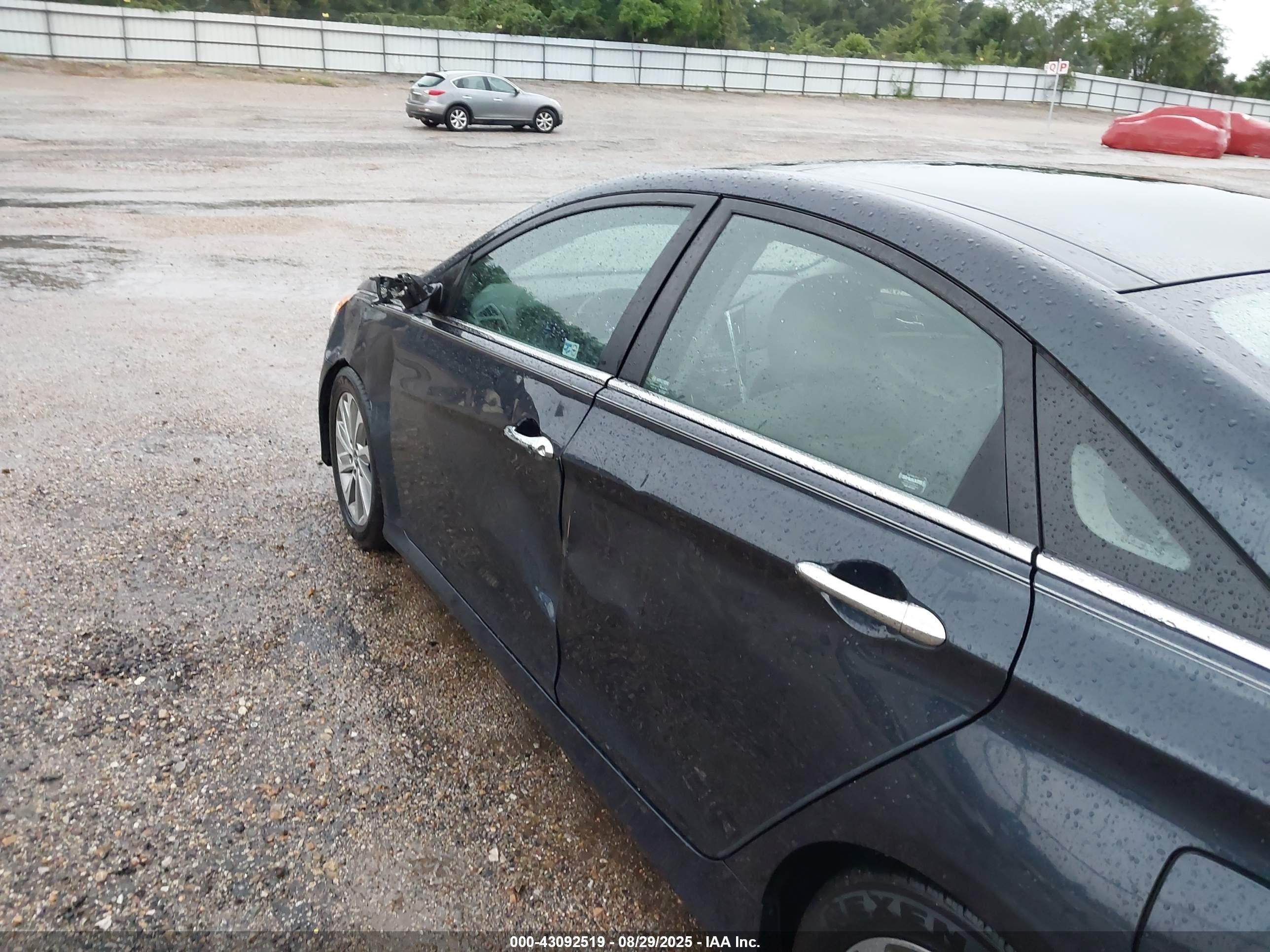 2014 Hyundai Sonata Limited Dark Blue vin: 5NPEC4AC8EH939243