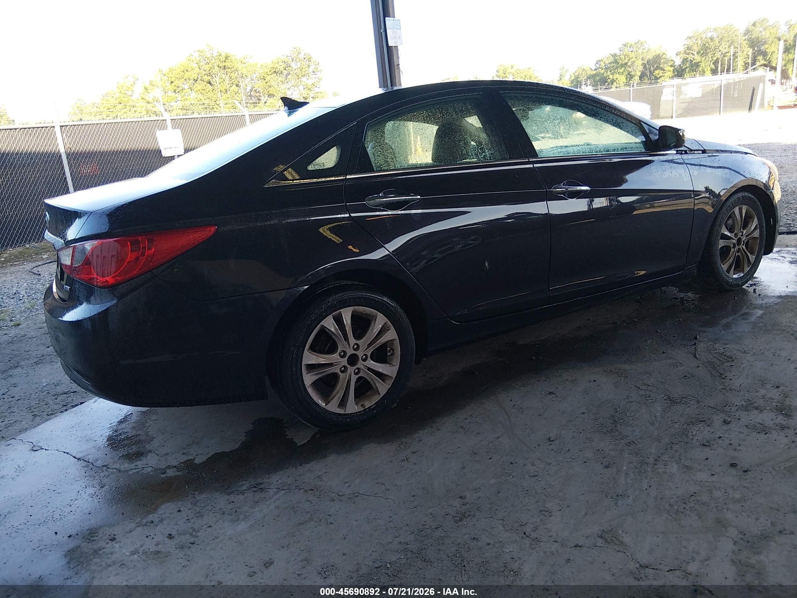 2011 Hyundai Sonata Ltd Black vin: 5NPEC4AC9BH040368