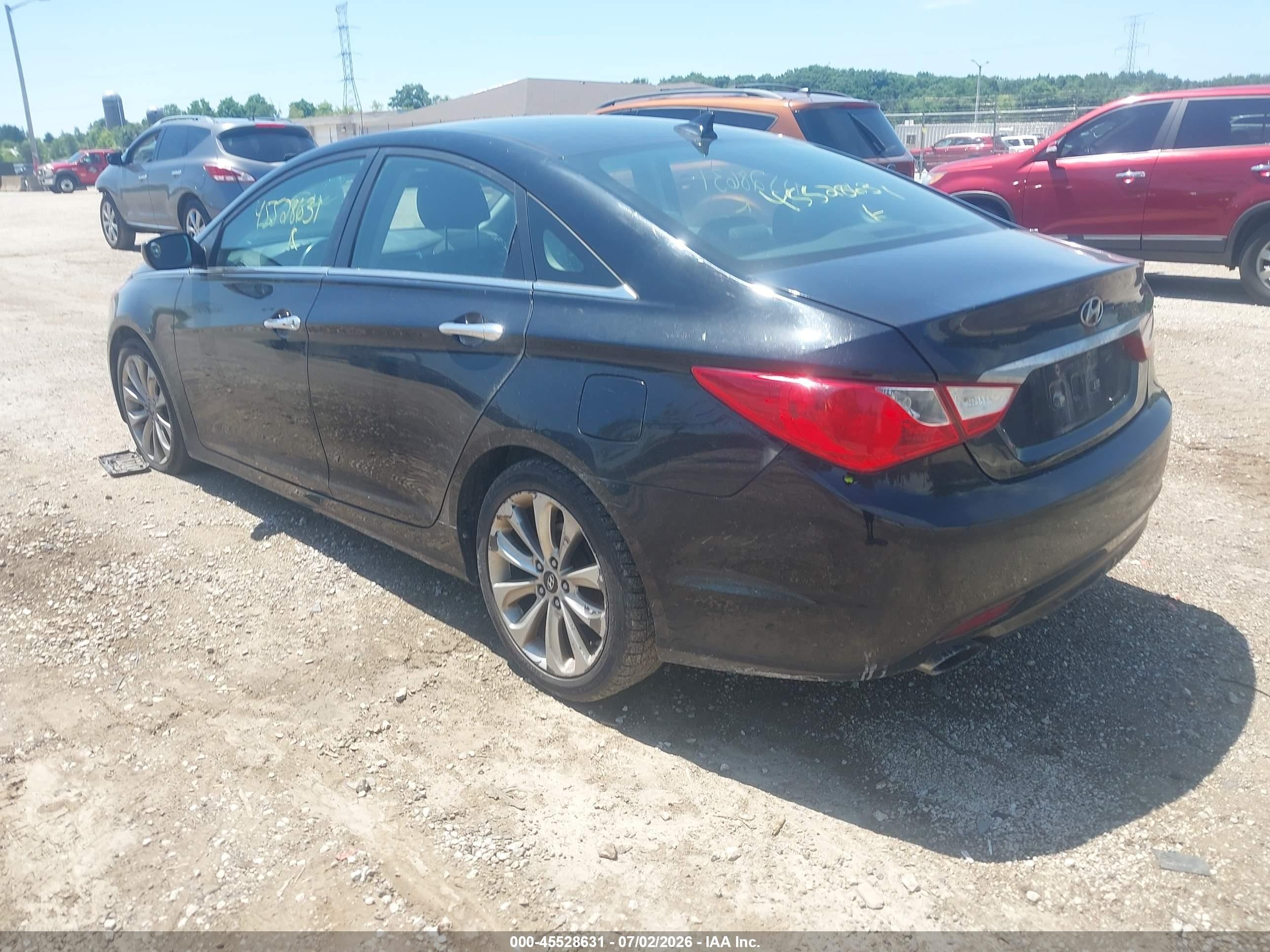 2011 Hyundai Sonata Se Black vin: 5NPEC4AC9BH076187
