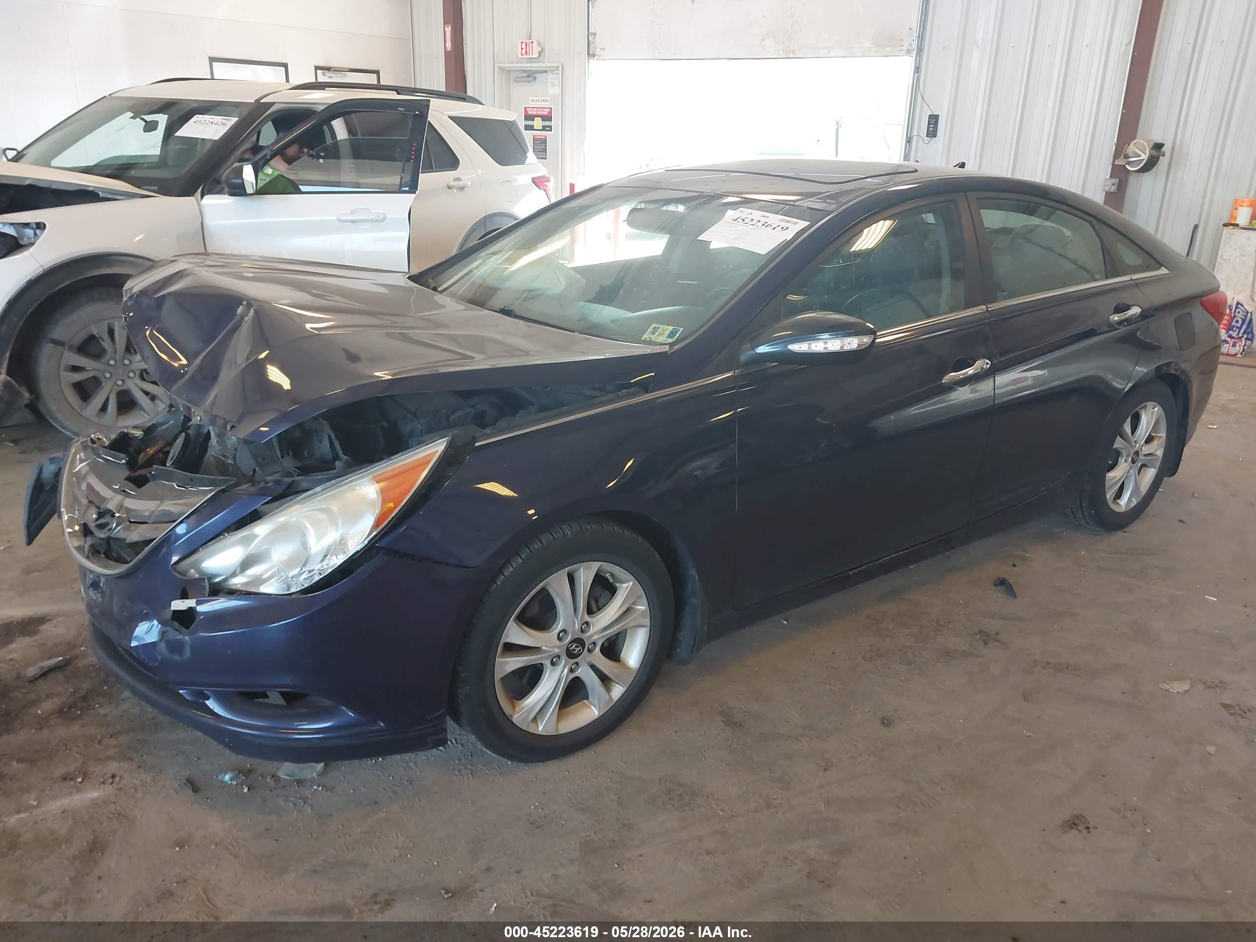 2011 Hyundai Sonata Limited Dark Blue vin: 5NPEC4AC9BH121421