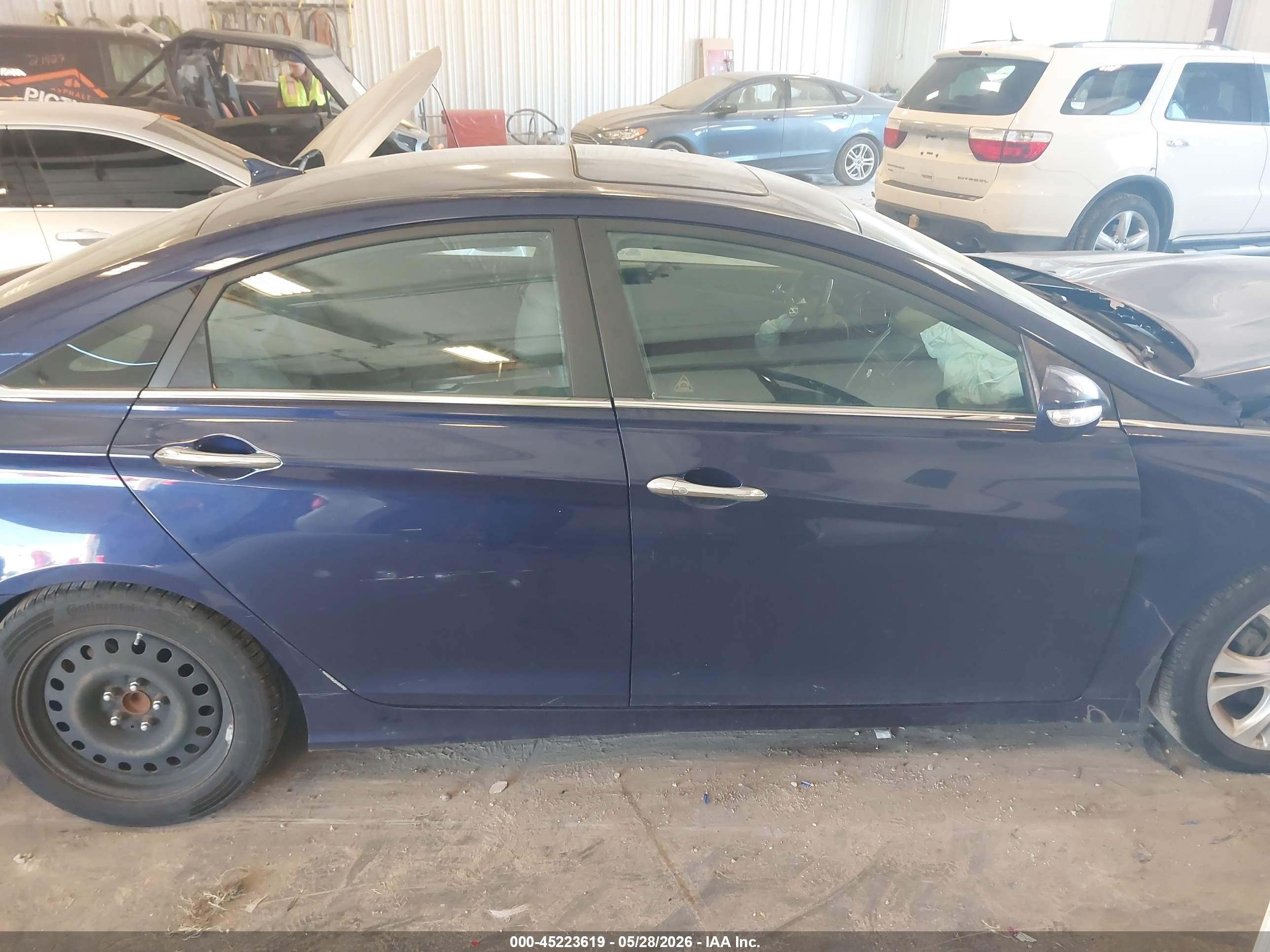 2011 Hyundai Sonata Limited Dark Blue vin: 5NPEC4AC9BH121421