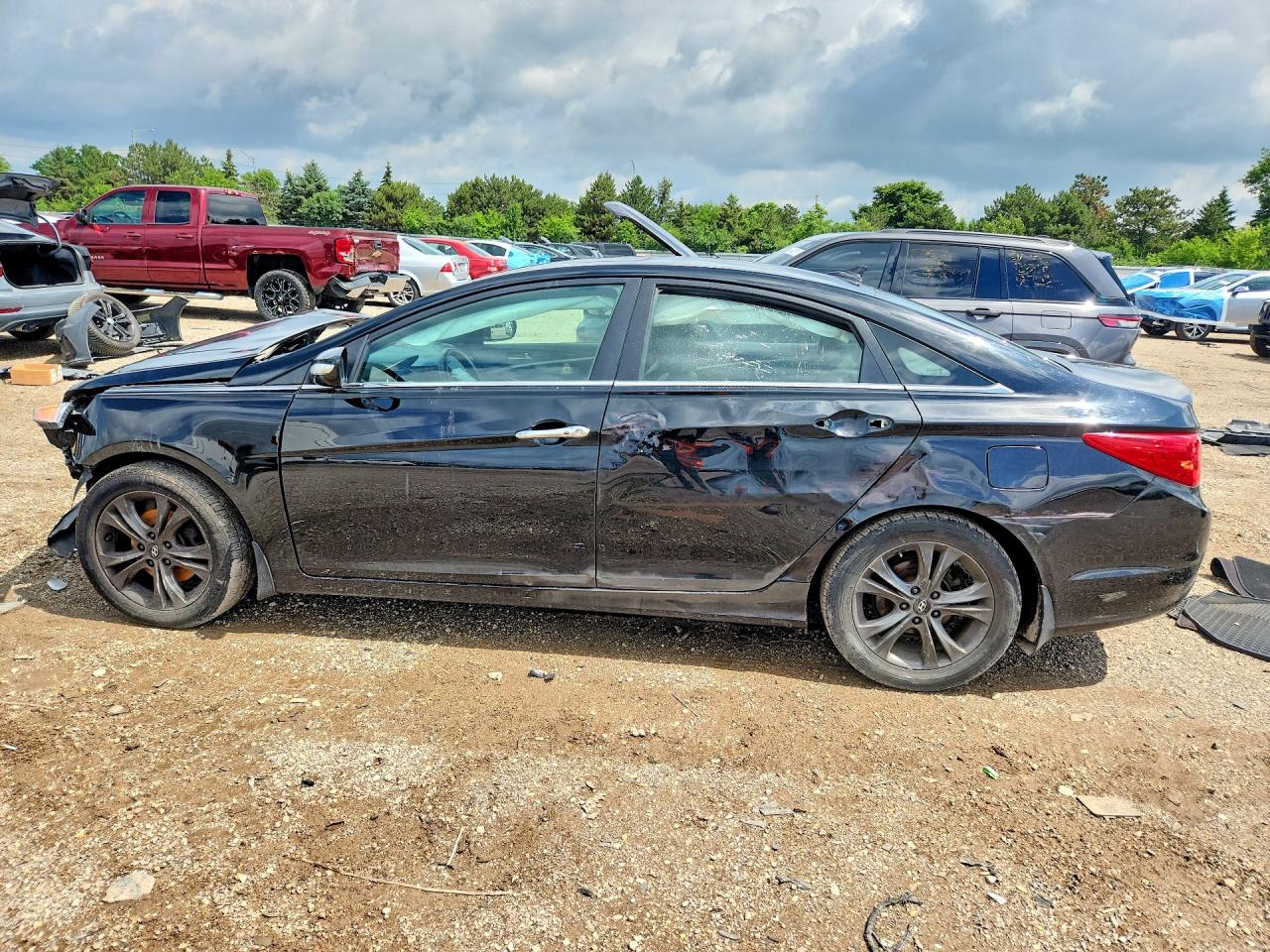 2011 Hyundai Sonata Limited Black vin: 5NPEC4AC9BH124691
