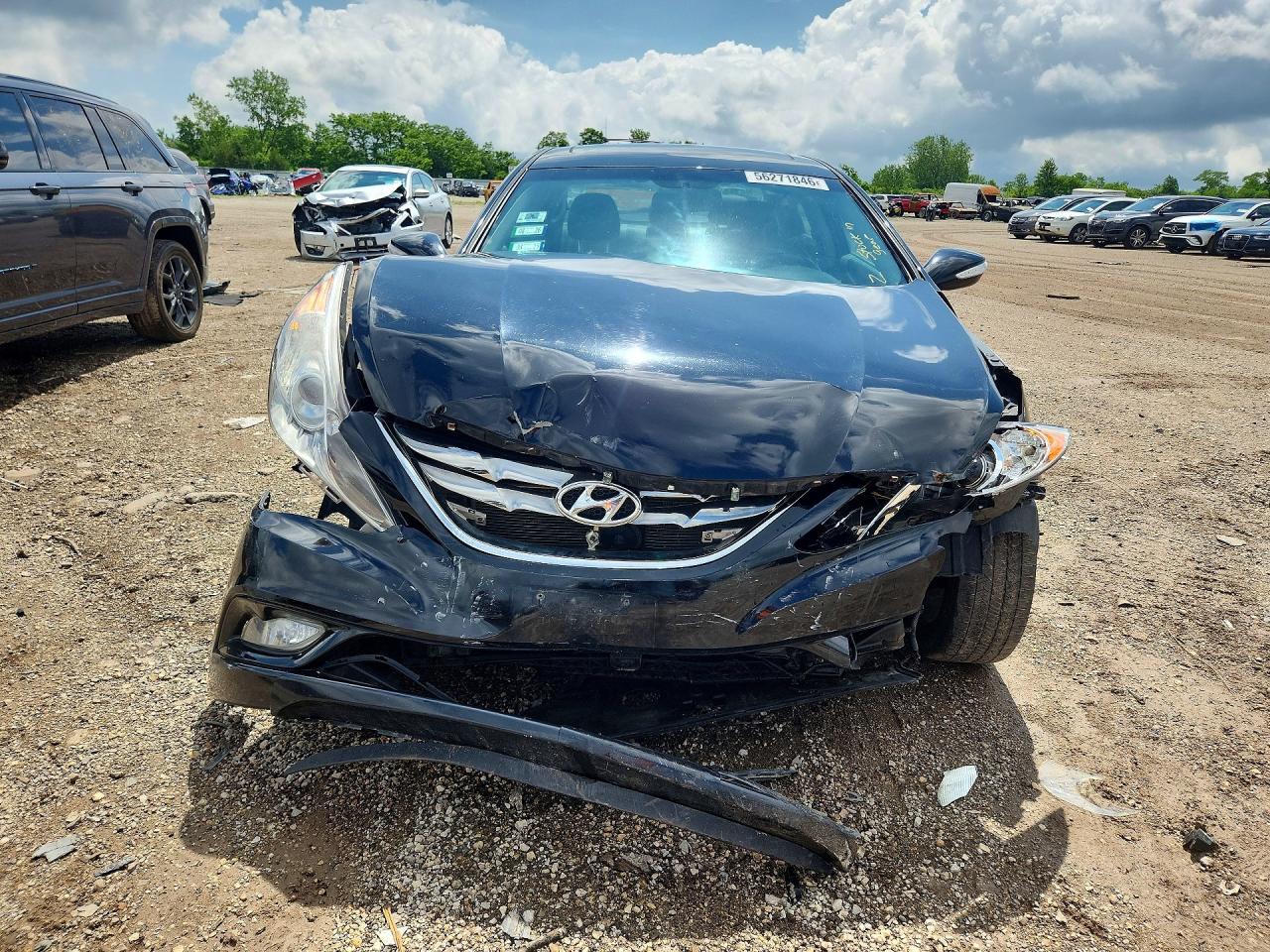 2011 Hyundai Sonata Limited Black vin: 5NPEC4AC9BH124691