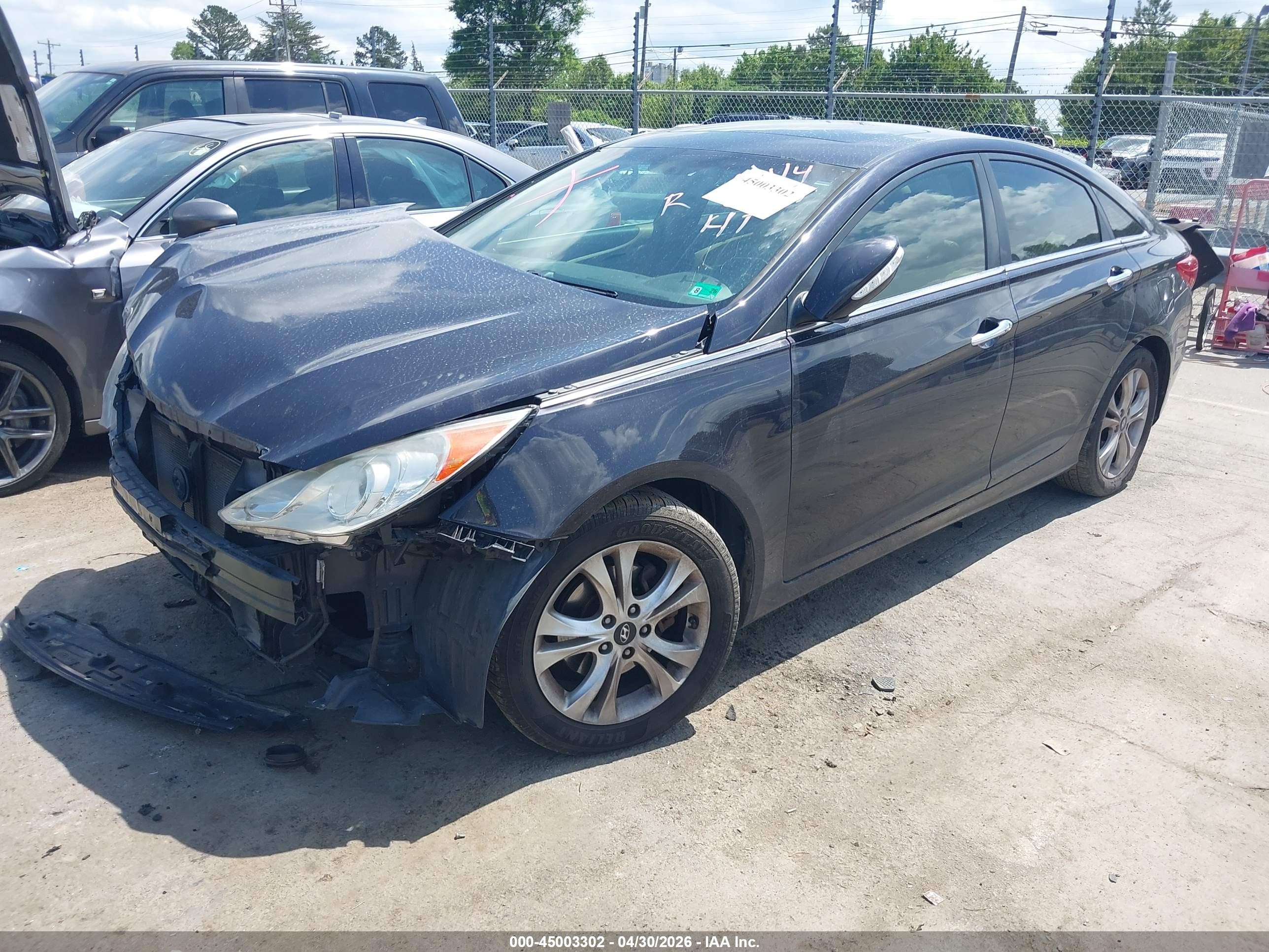 2011 Hyundai Sonata Limited Синий vin: 5NPEC4AC9BH130751
