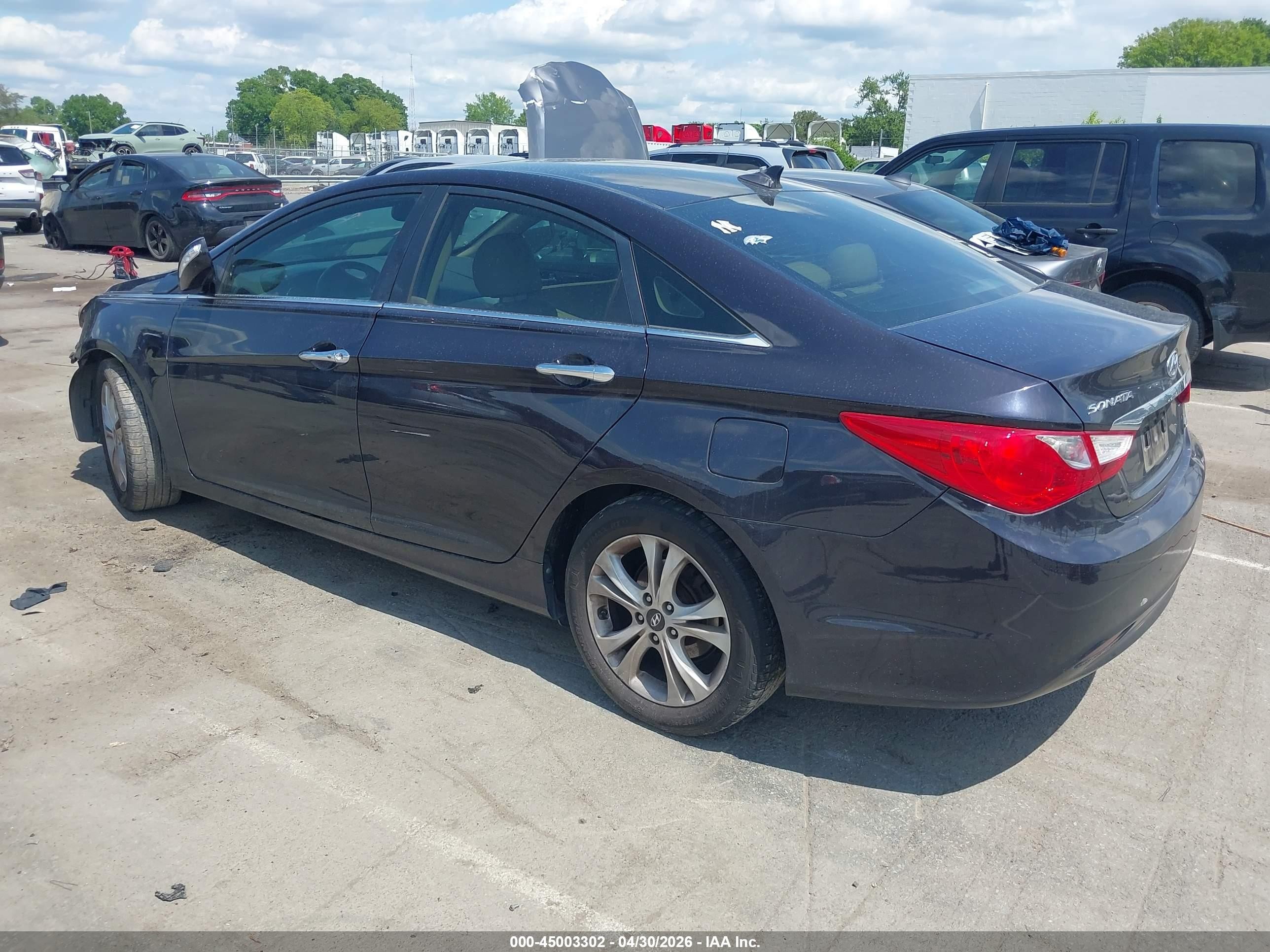 2011 Hyundai Sonata Limited Синий vin: 5NPEC4AC9BH130751