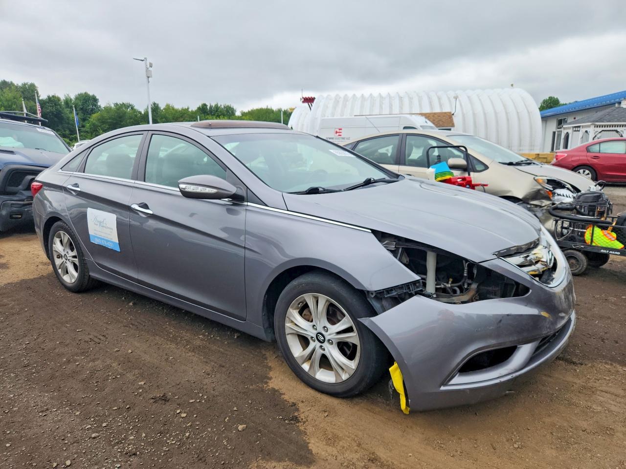 2011 Hyundai Sonata Limited Gray vin: 5NPEC4AC9BH156914