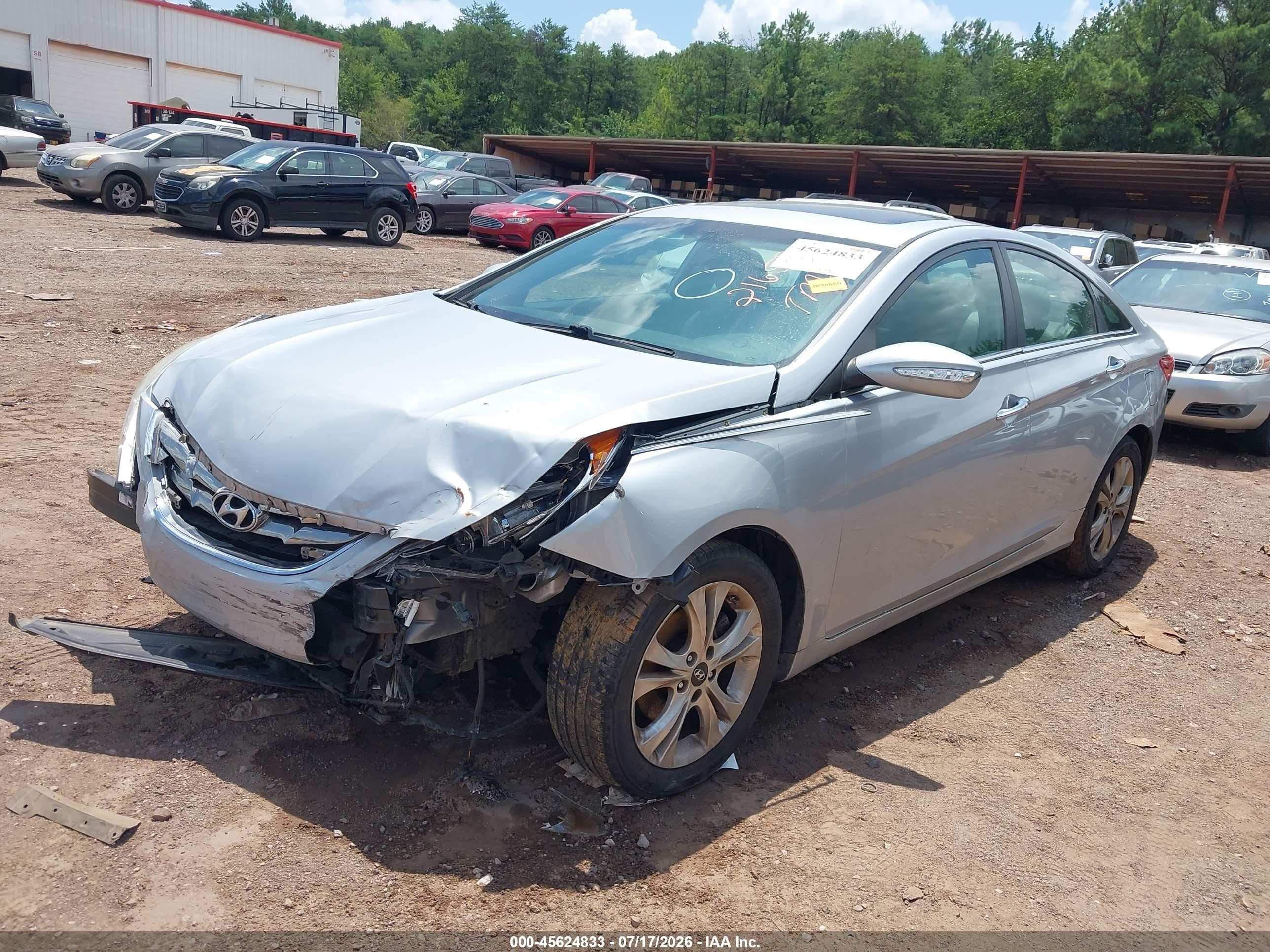 2011 Hyundai Sonata Limited Silver vin: 5NPEC4AC9BH216500