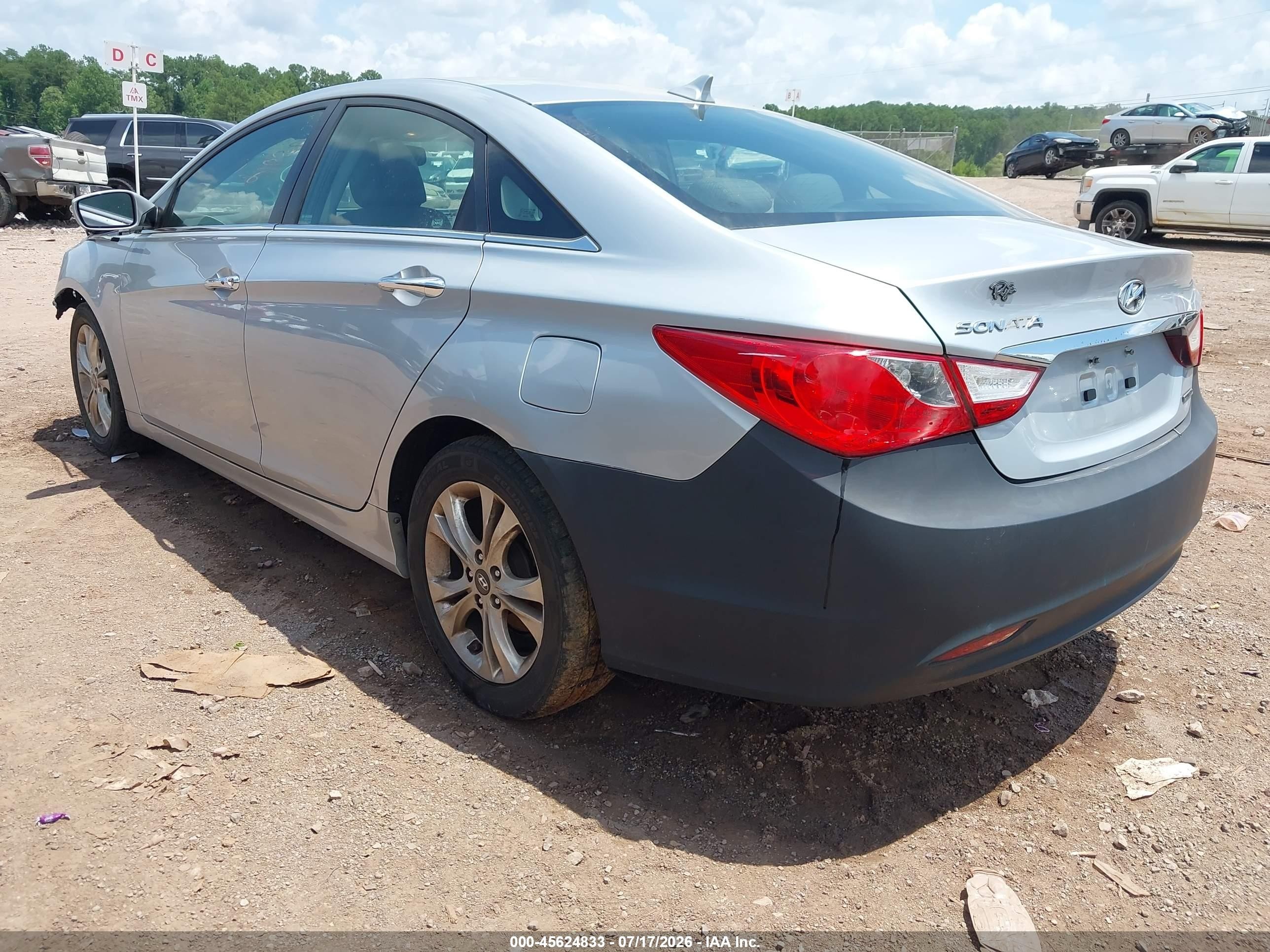 2011 Hyundai Sonata Limited Silver vin: 5NPEC4AC9BH216500