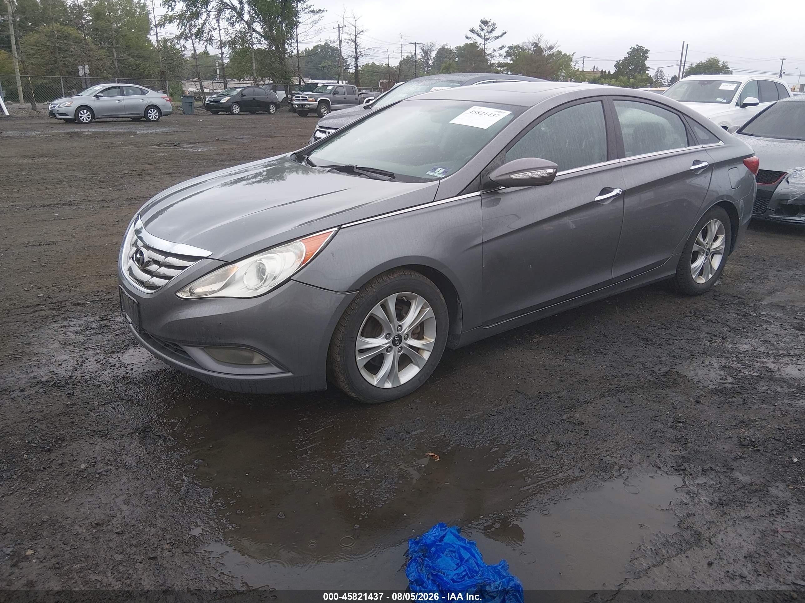 2011 Hyundai Sonata Limited Gray vin: 5NPEC4AC9BH217372