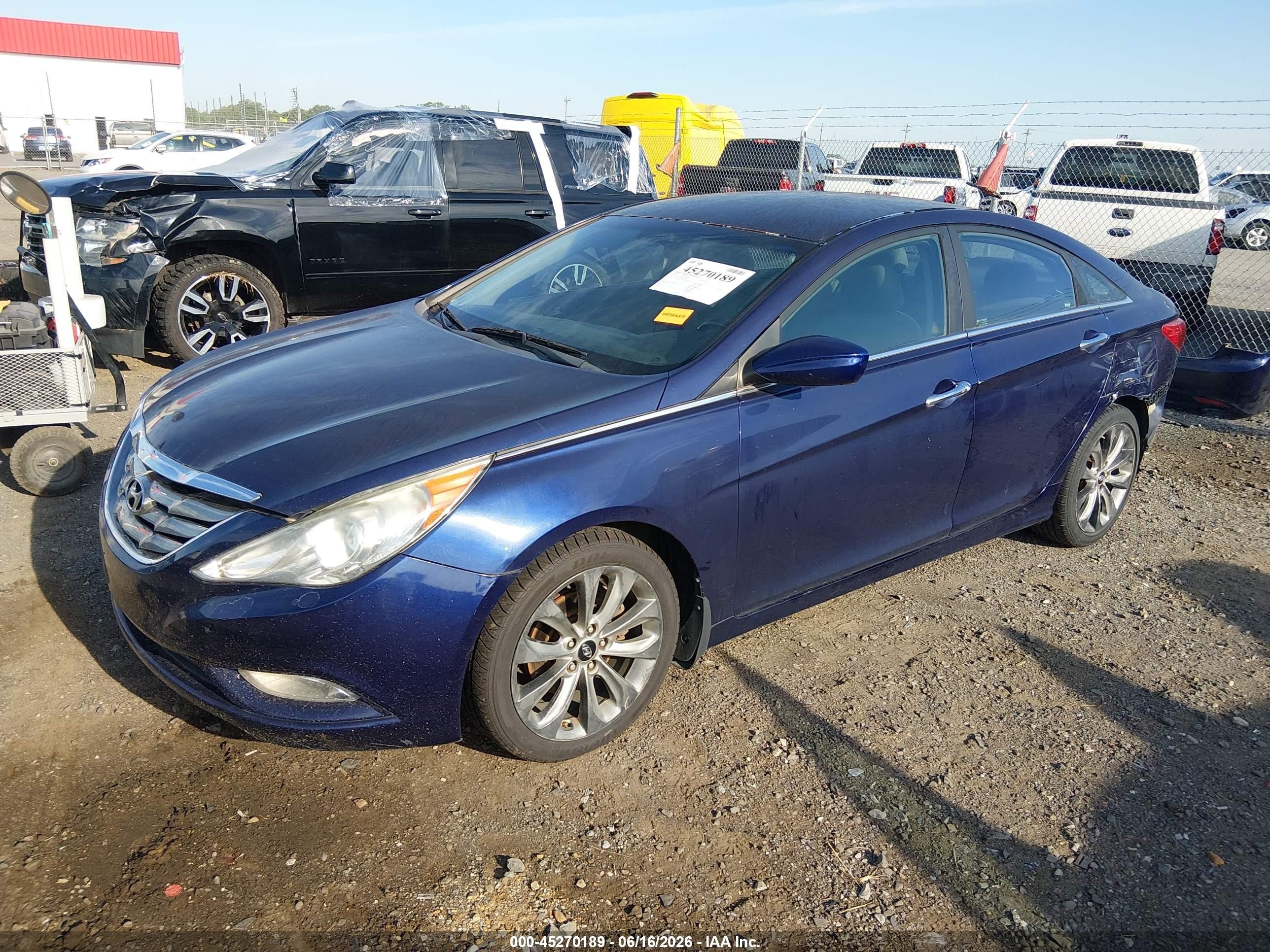 2011 Hyundai Sonata Se Blue vin: 5NPEC4AC9BH304253