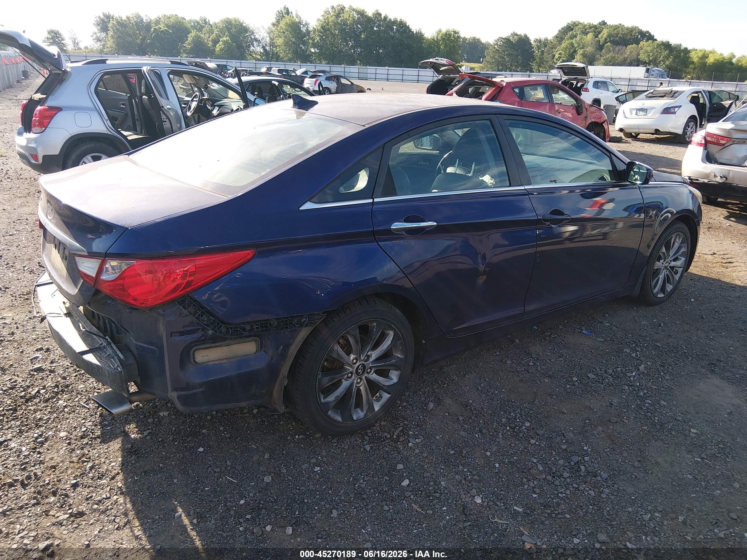 2011 Hyundai Sonata Se Blue vin: 5NPEC4AC9BH304253