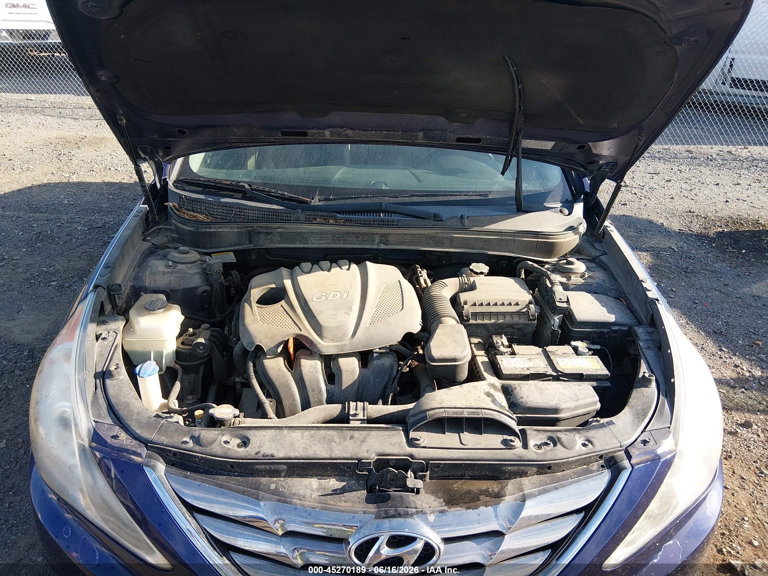 2011 Hyundai Sonata Se Blue vin: 5NPEC4AC9BH304253
