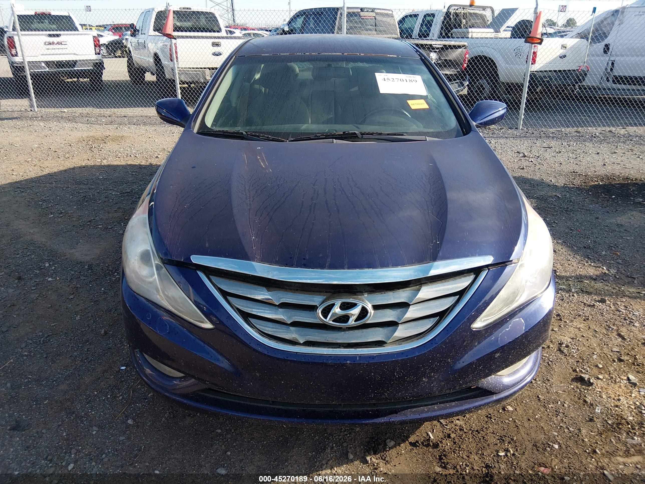 2011 Hyundai Sonata Se Blue vin: 5NPEC4AC9BH304253