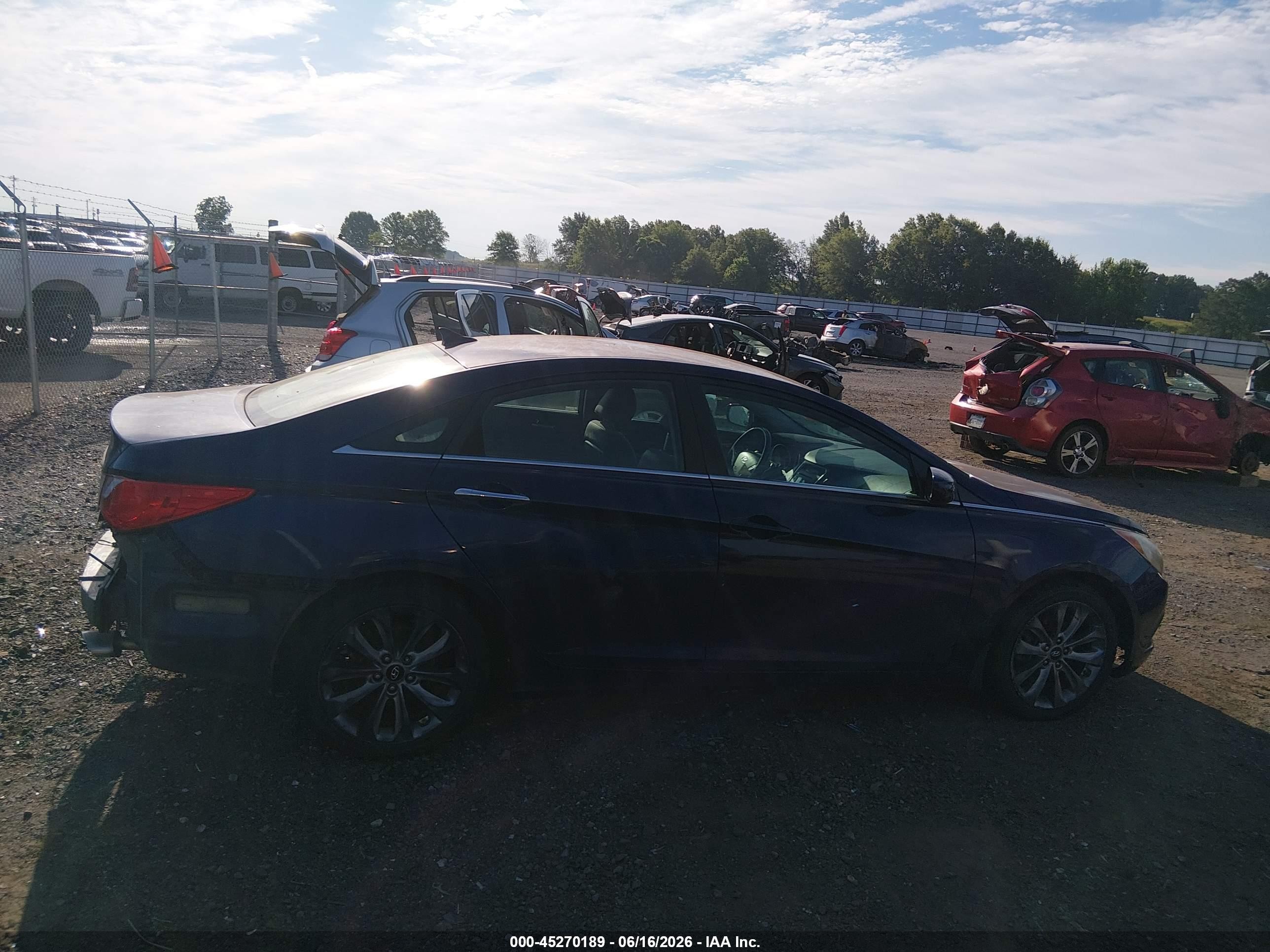 2011 Hyundai Sonata Se Blue vin: 5NPEC4AC9BH304253