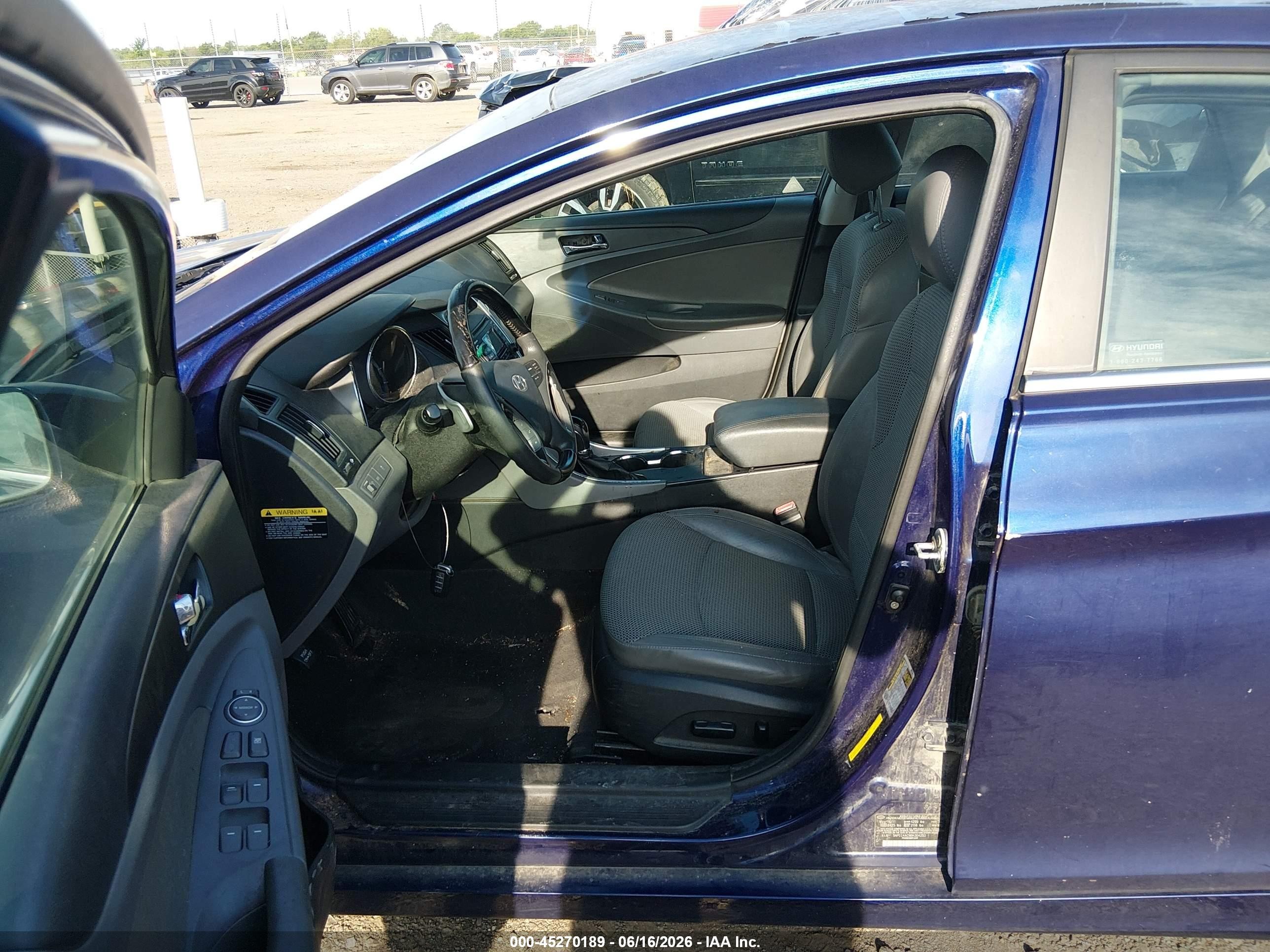 2011 Hyundai Sonata Se Blue vin: 5NPEC4AC9BH304253