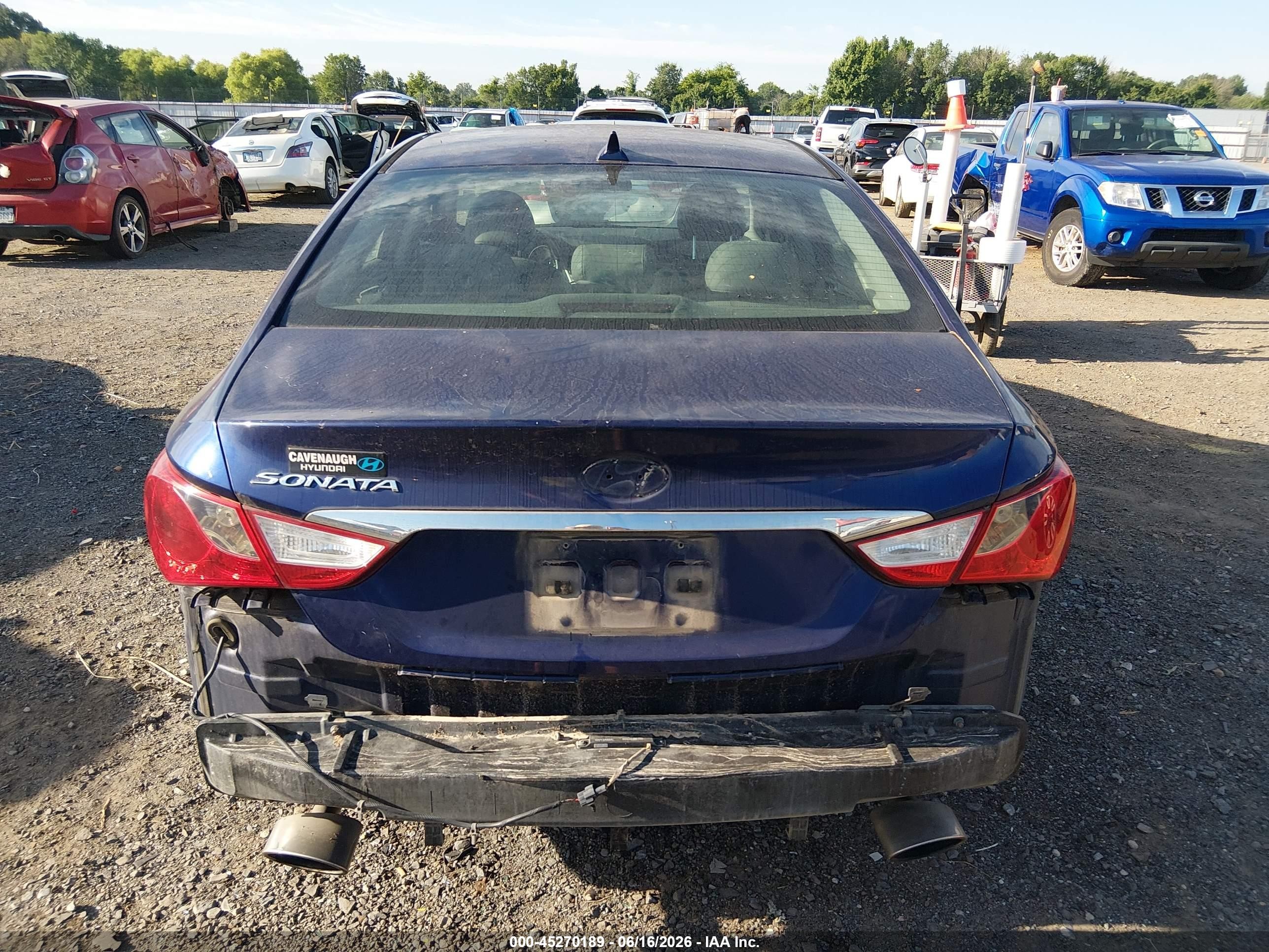 2011 Hyundai Sonata Se Blue vin: 5NPEC4AC9BH304253