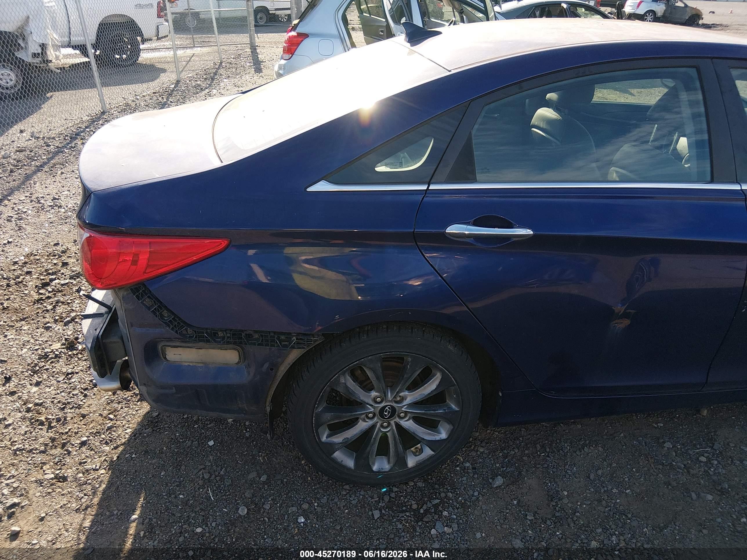 2011 Hyundai Sonata Se Blue vin: 5NPEC4AC9BH304253