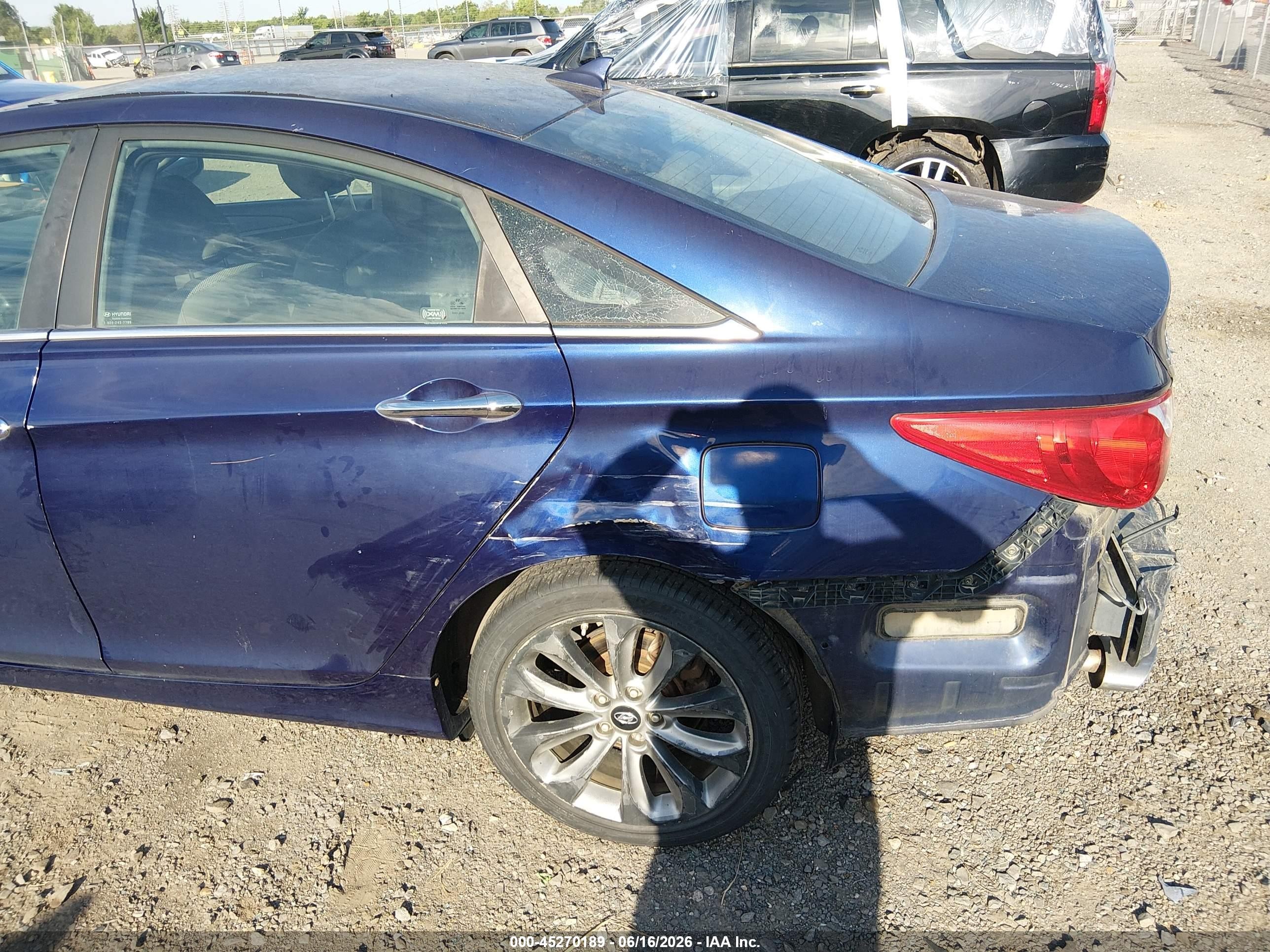2011 Hyundai Sonata Se Blue vin: 5NPEC4AC9BH304253