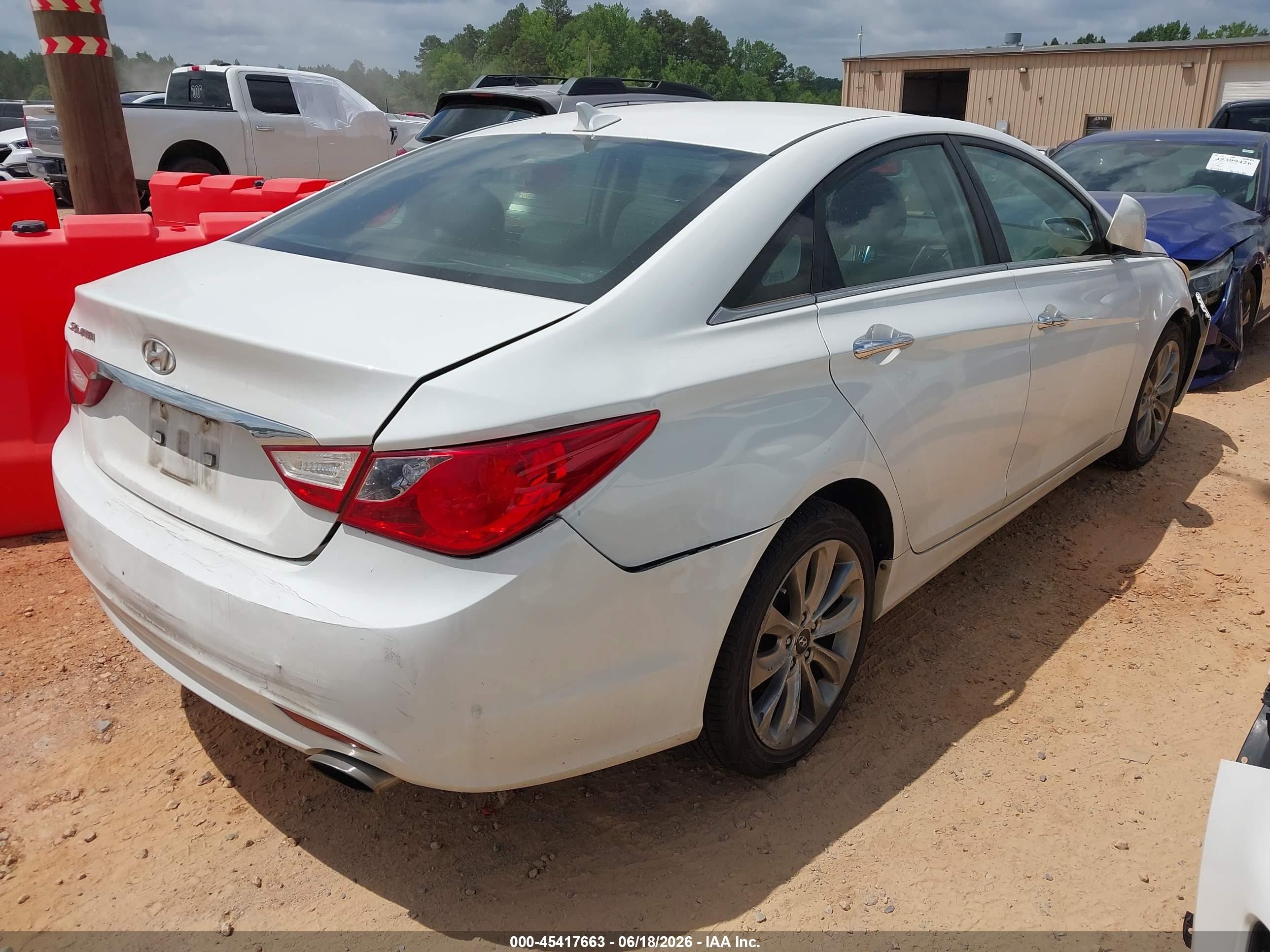 2011 Hyundai Sonata Se White vin: 5NPEC4AC9BH305824