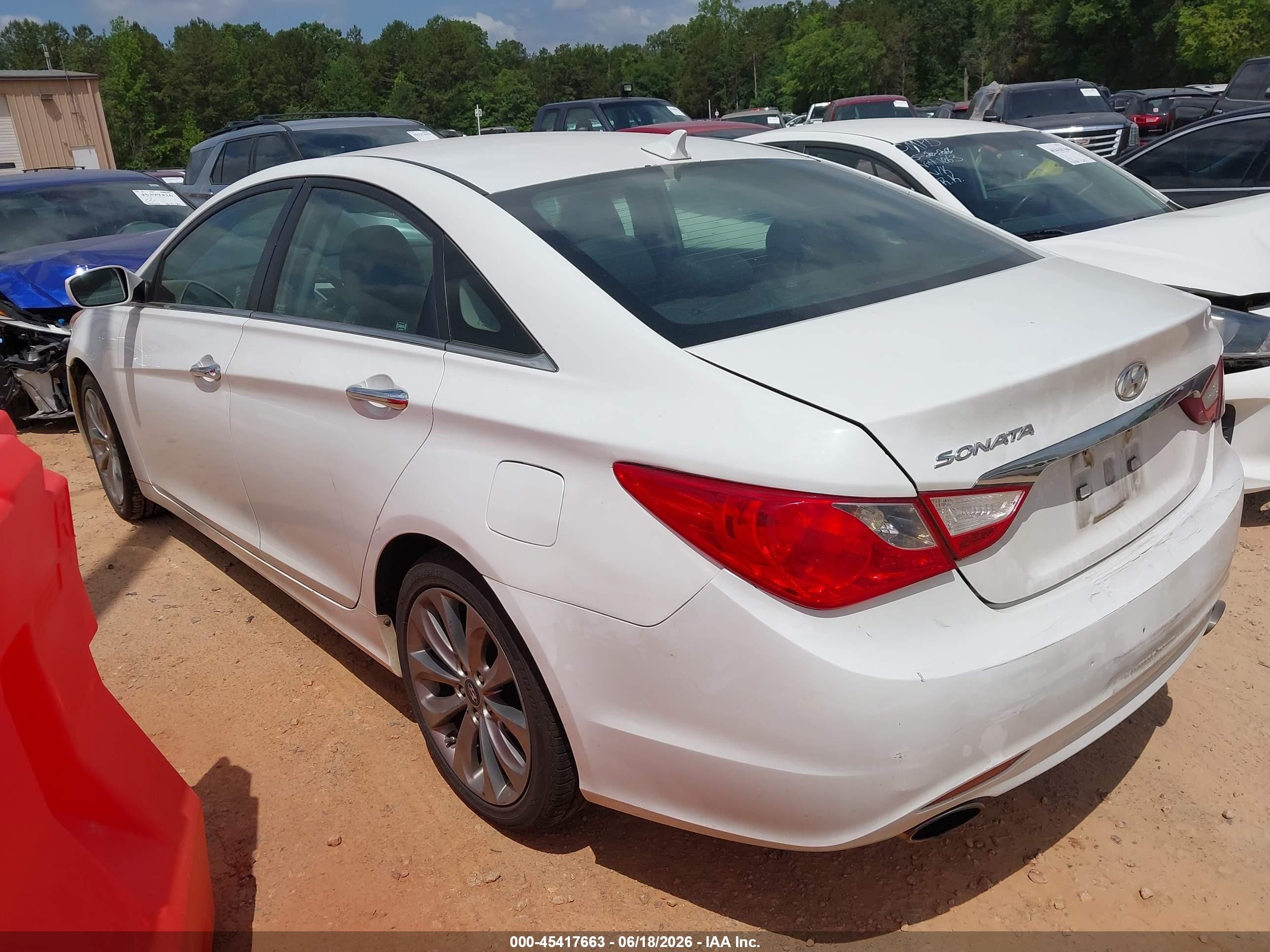 2011 Hyundai Sonata Se White vin: 5NPEC4AC9BH305824