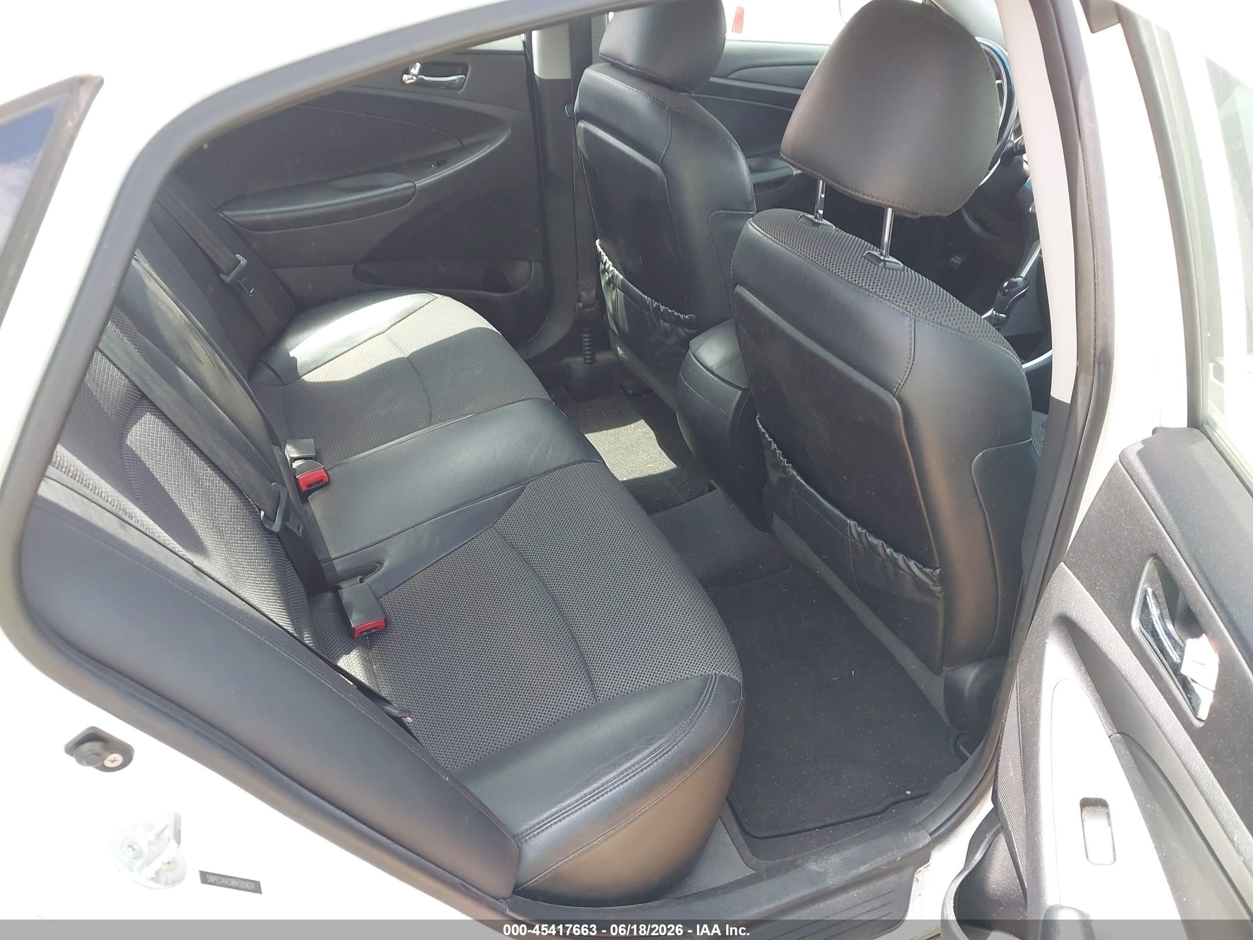 2011 Hyundai Sonata Se White vin: 5NPEC4AC9BH305824