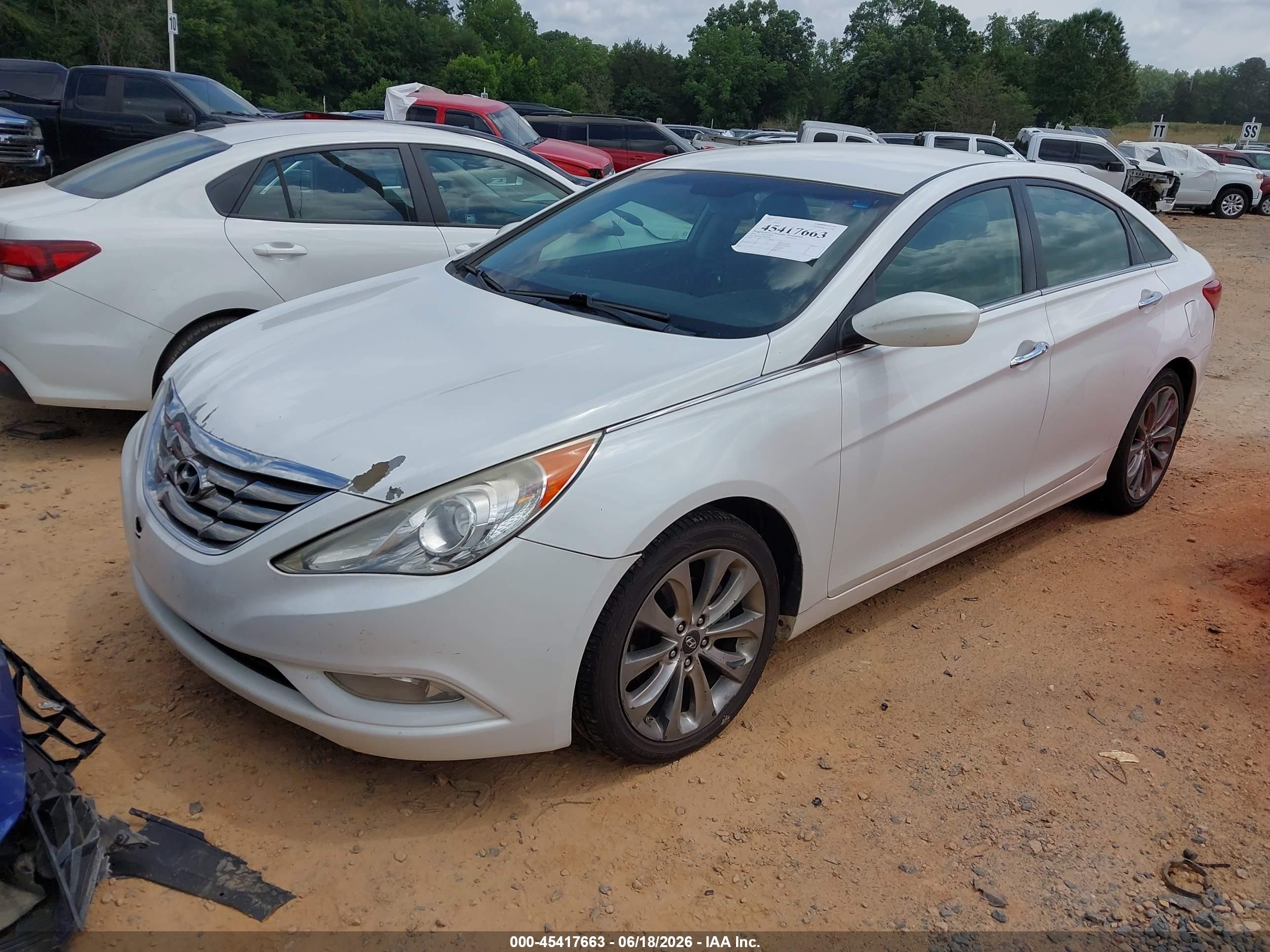 2011 Hyundai Sonata Se White vin: 5NPEC4AC9BH305824