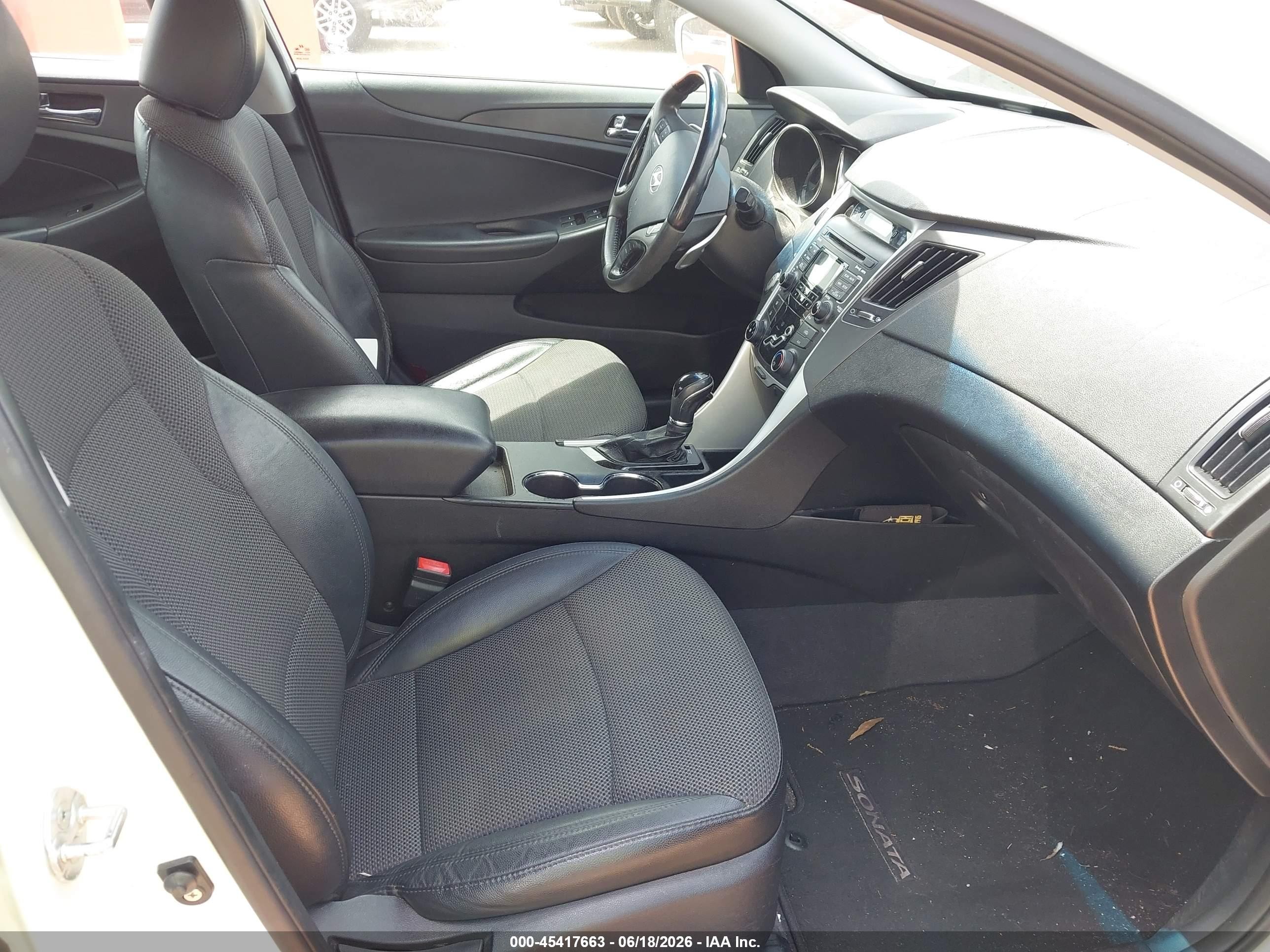 2011 Hyundai Sonata Se White vin: 5NPEC4AC9BH305824