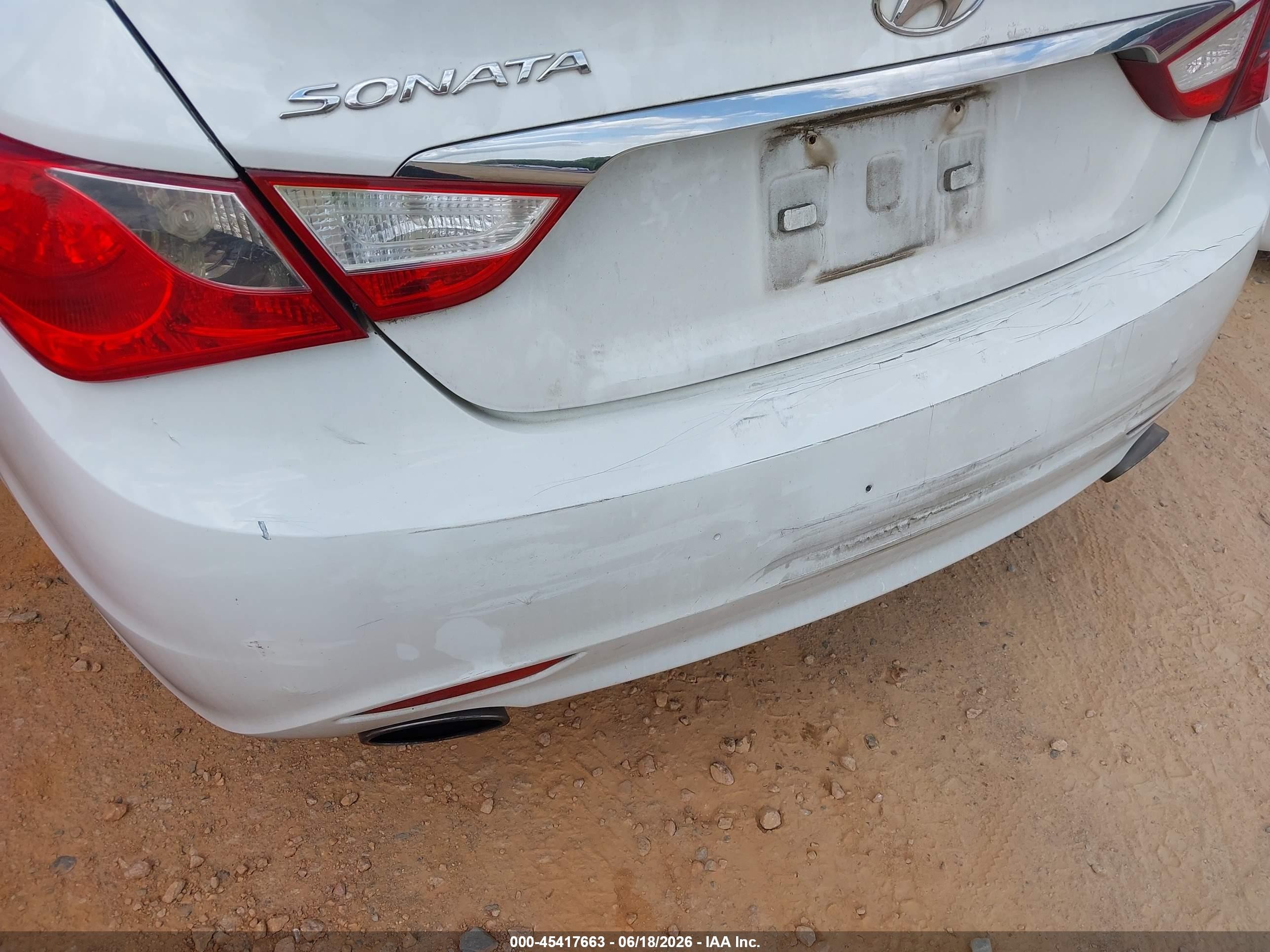 2011 Hyundai Sonata Se White vin: 5NPEC4AC9BH305824