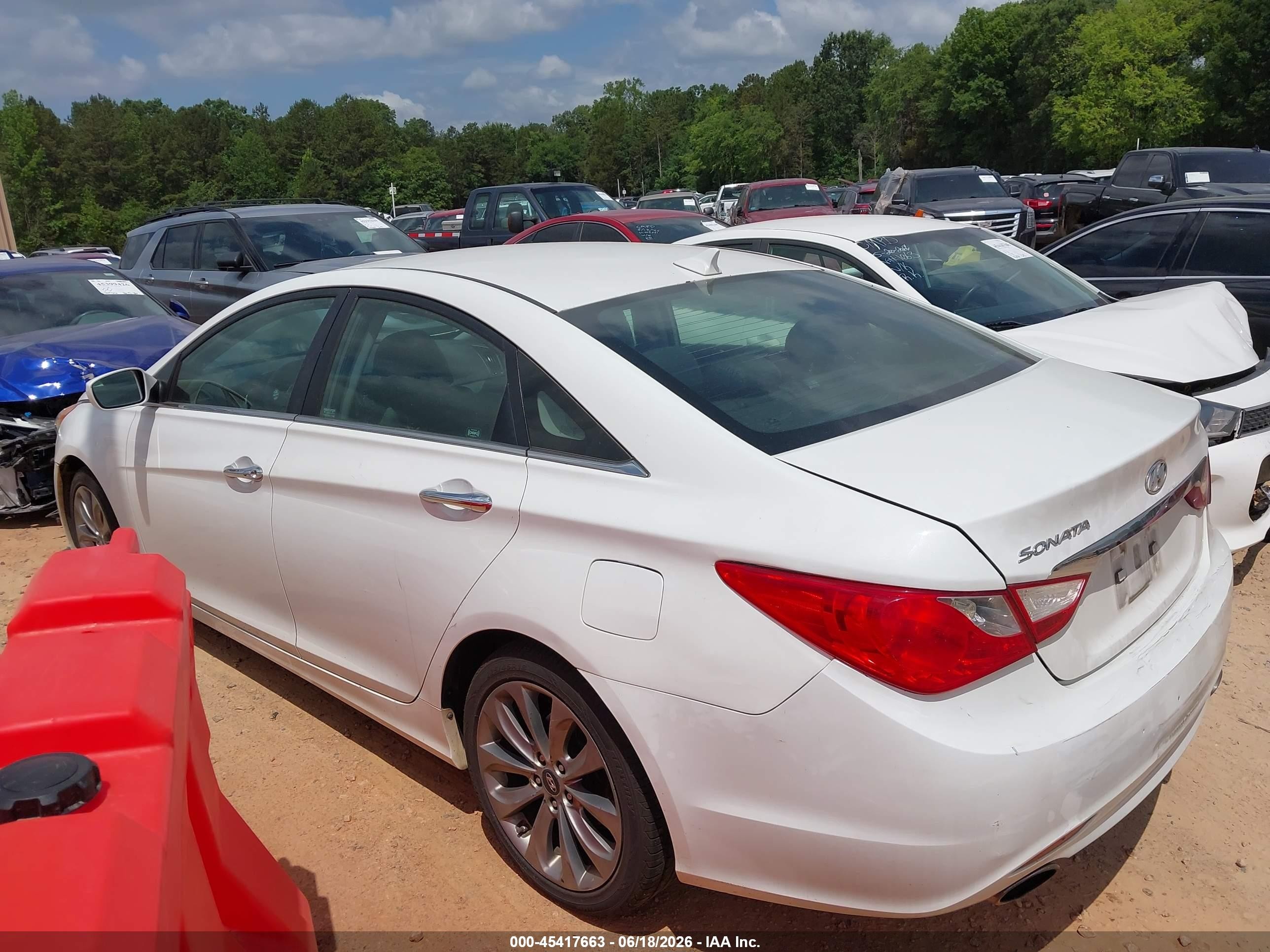 2011 Hyundai Sonata Se White vin: 5NPEC4AC9BH305824